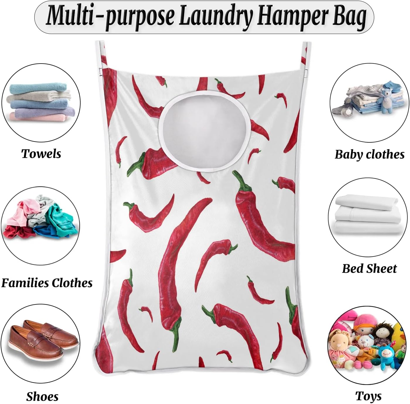 Quick-Access Hanging Laundry Hamper for Space-Saving Storage