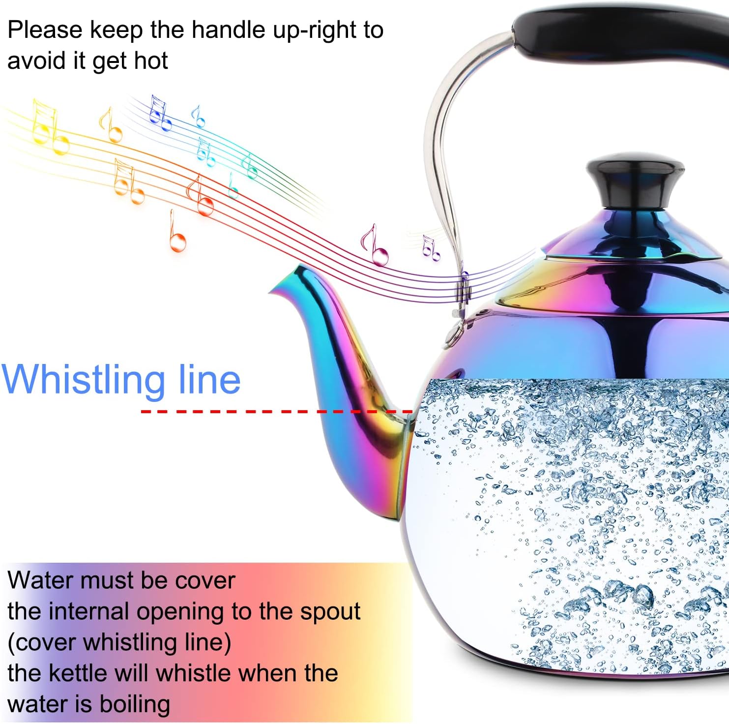 Stylish Durable Whistling Tea Kettle
