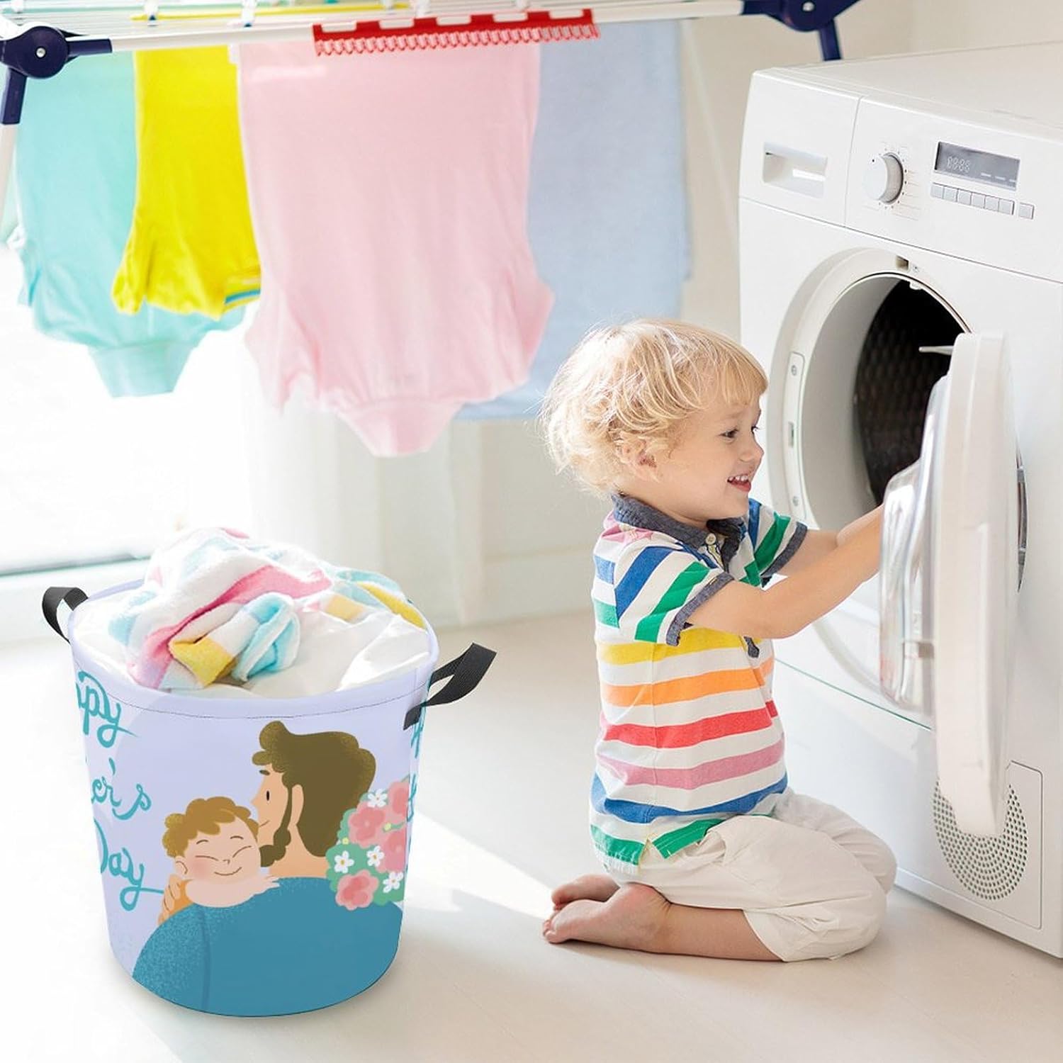 Happy Fathers Day Laundry Hamper