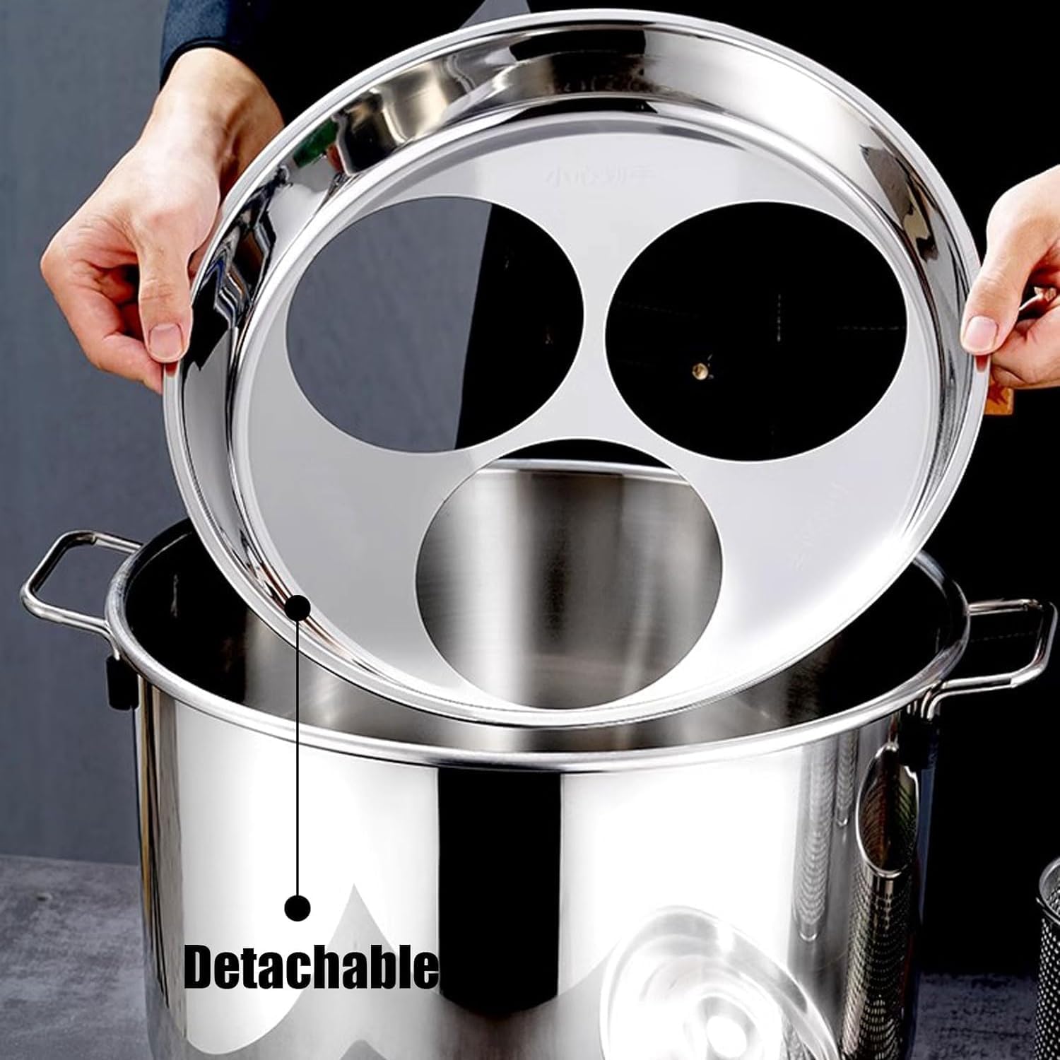 DAOUXIAOSP Stainless Steel Pasta Pot