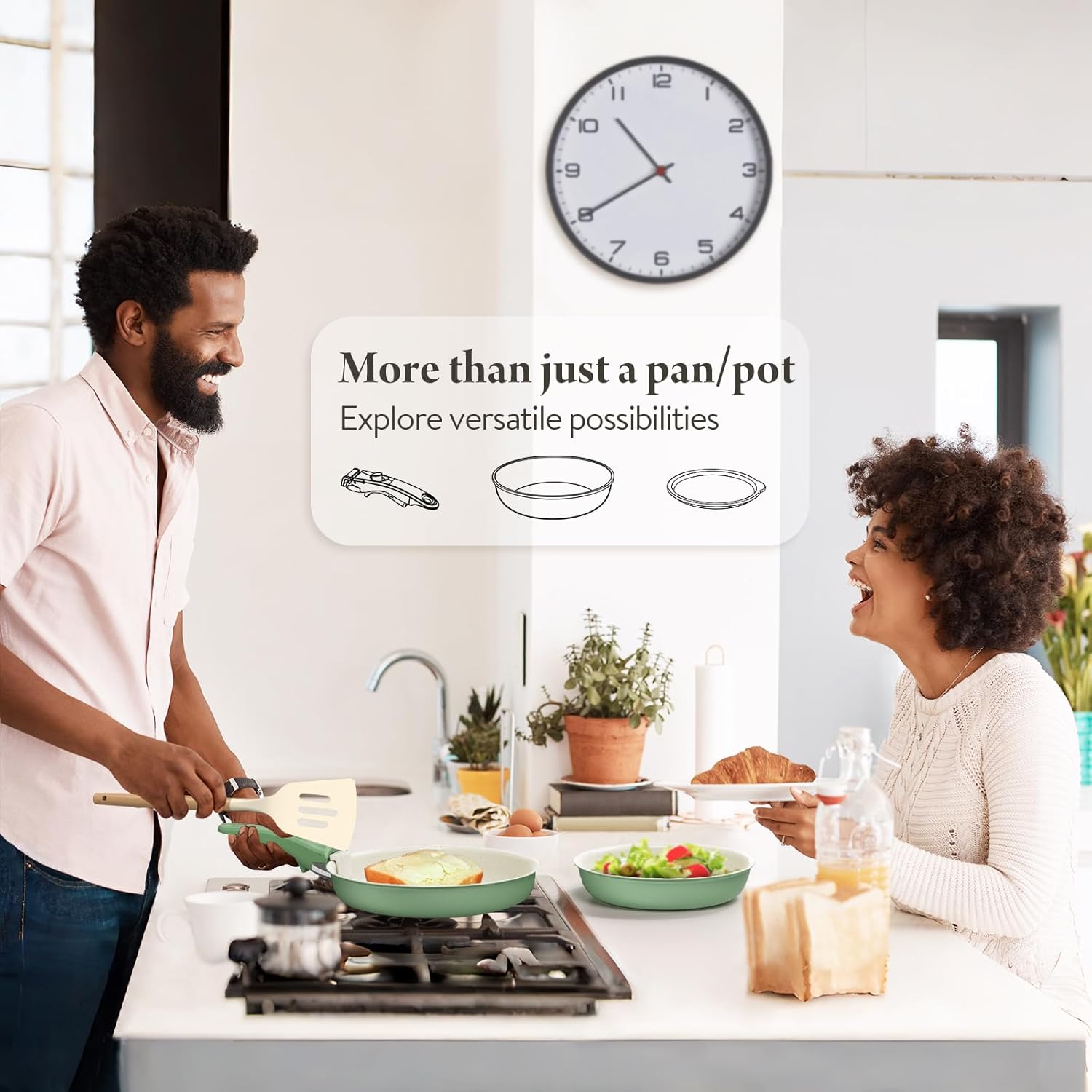 Stain-Resistant Nonstick Cookware Set for Home Kitchen