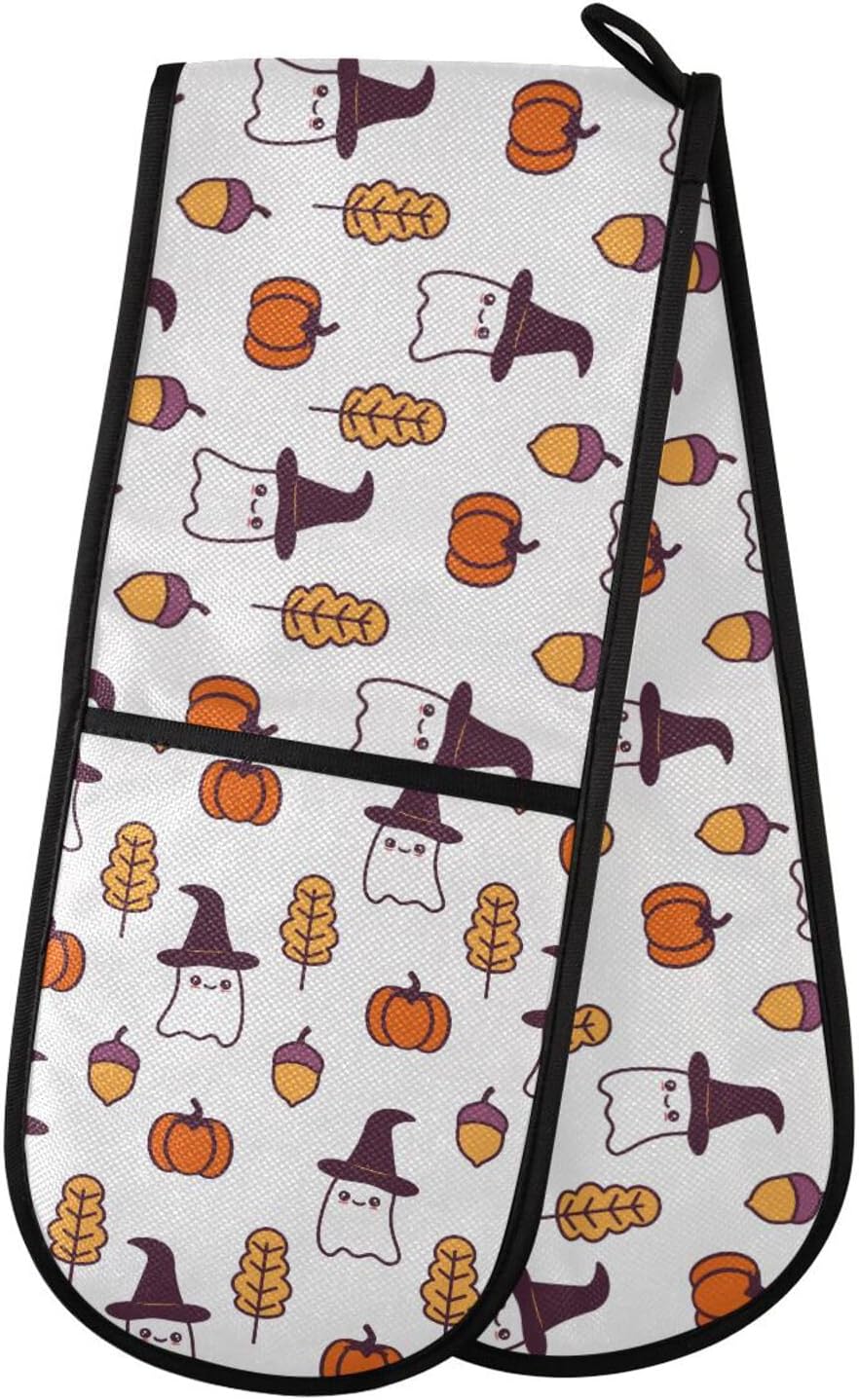 Susiyo Double Oven Mitts Heat-Resistant Potholder for Kitchen BBQ Microwave Use