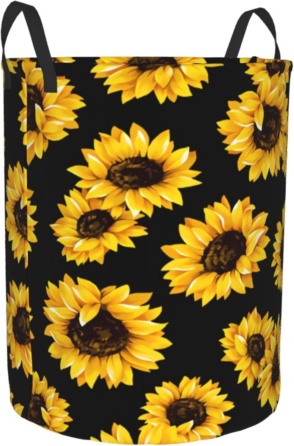 Sunflower Folding Laundry Basket - Durable Waterproof Organizer for Home Car