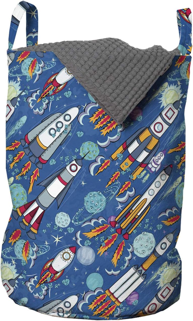Eco-Printed Spaceship Laundry Bag