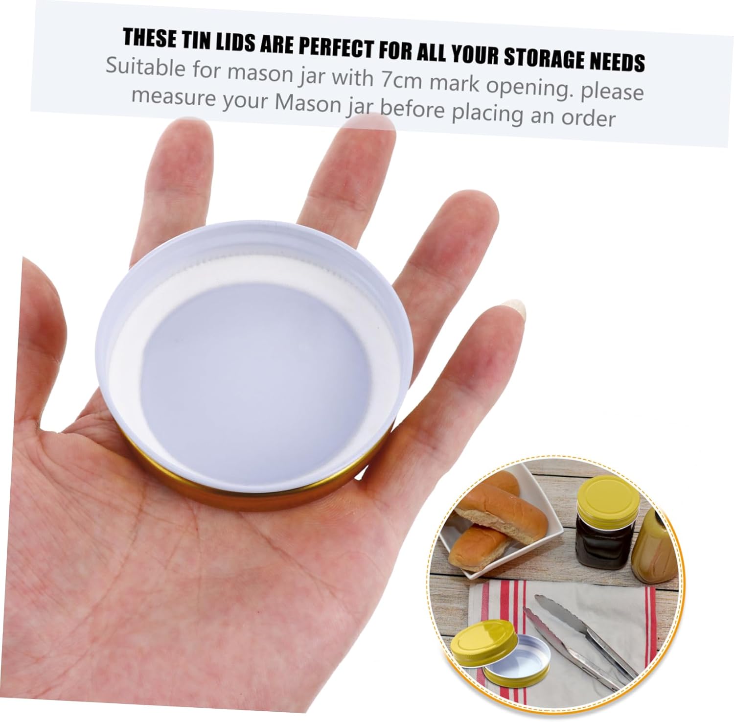 PrettyZoom 12-Piece Mason Jar Lids Protecting Your Jars