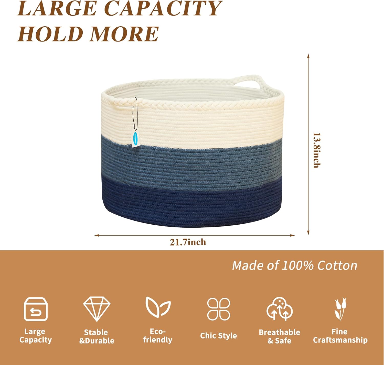 Stylish Storage Basket for Laundry More