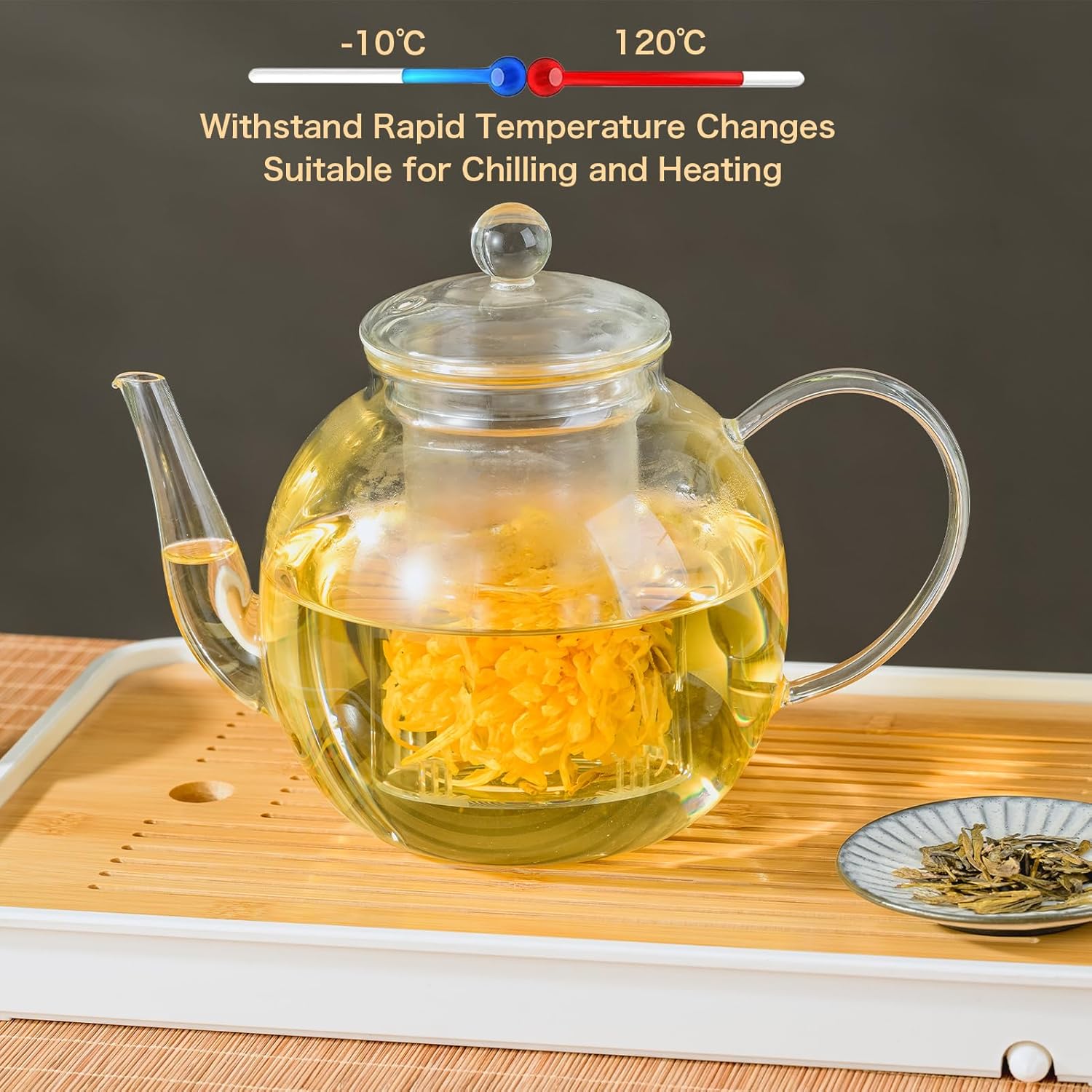 1530ml Glass Teapot with Infuser