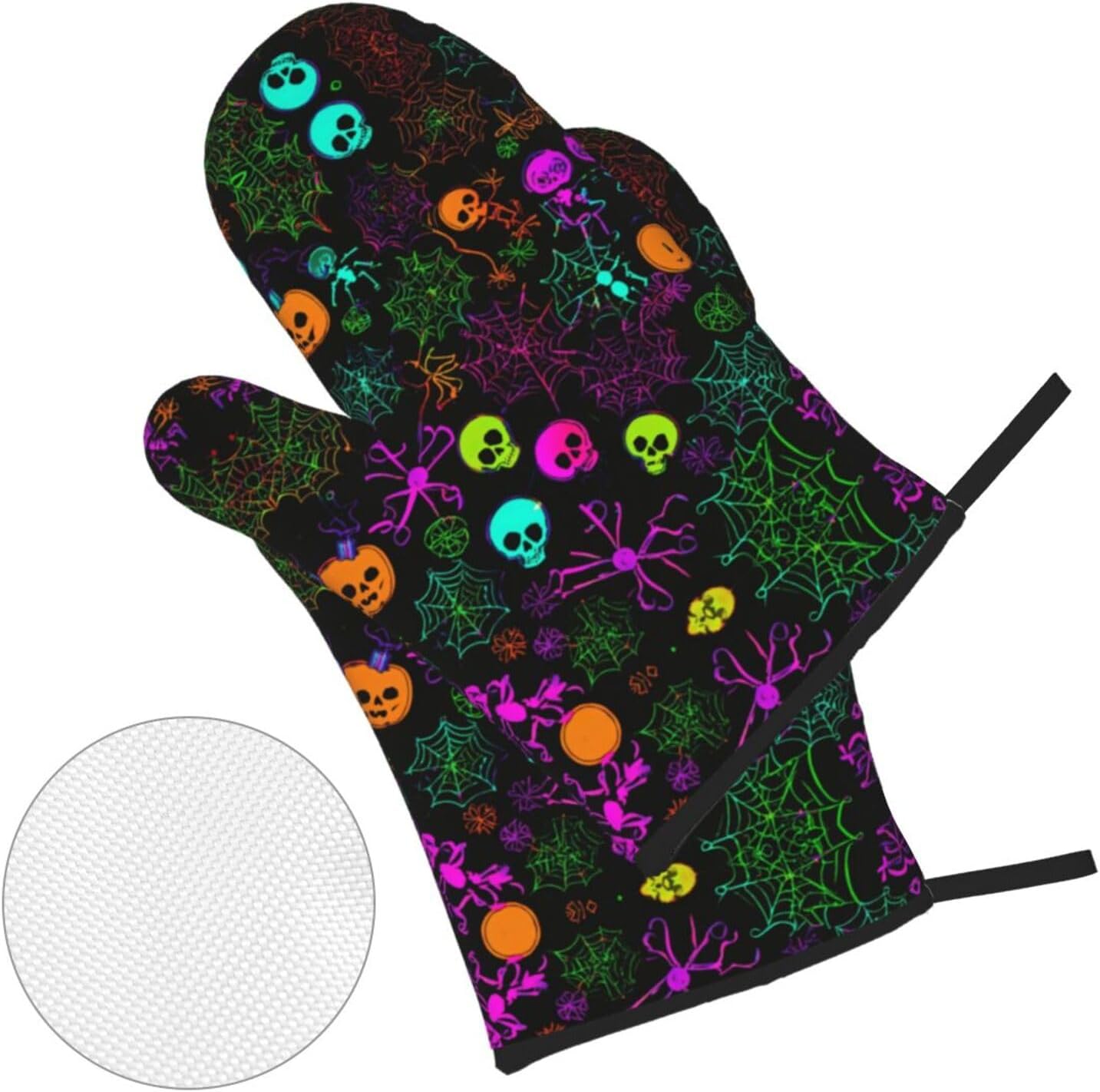 Halloween Oven Mitts Pot Holders Set
