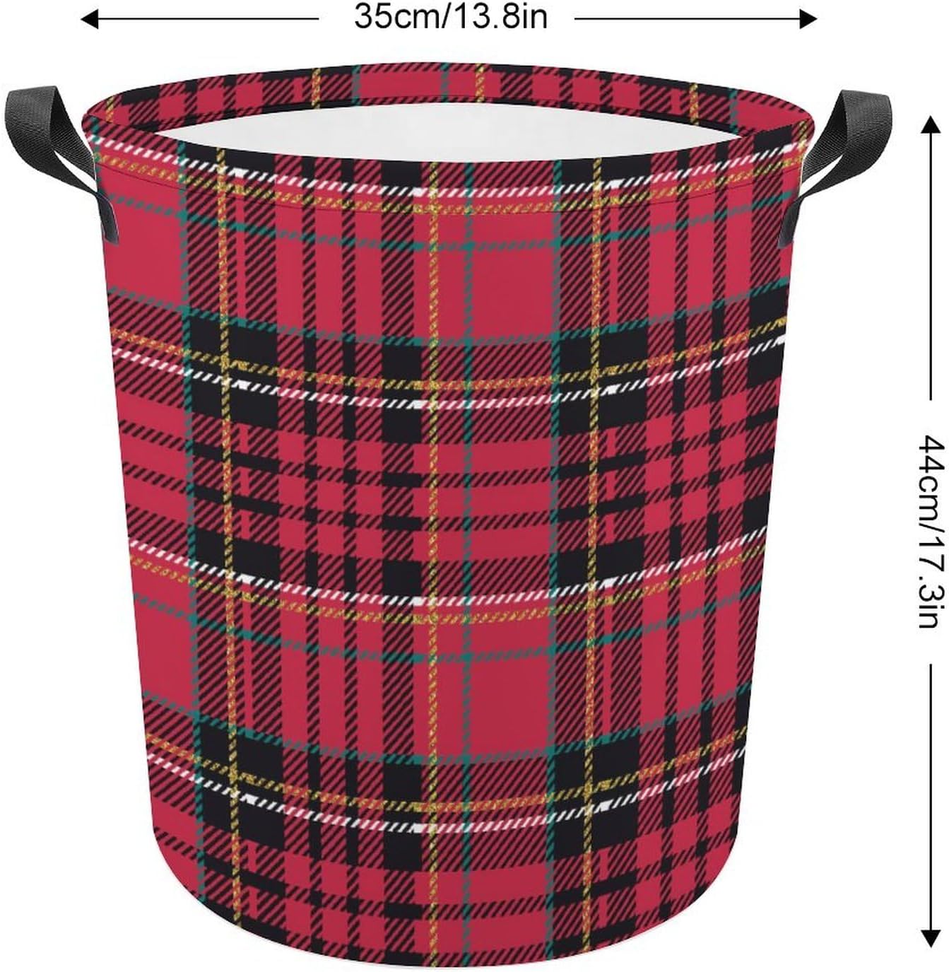 MEIKKO Christmas Plaid Storage Hamper