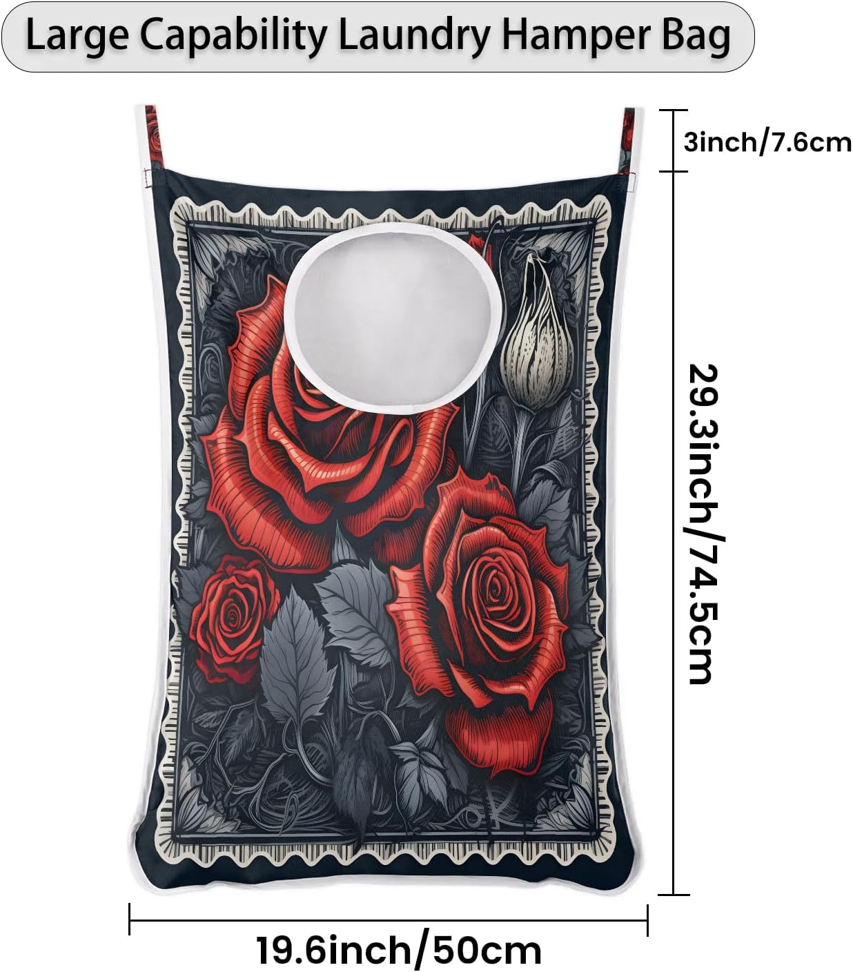Premium Hanging Laundry Hamper Bag Durable Storage Solution
