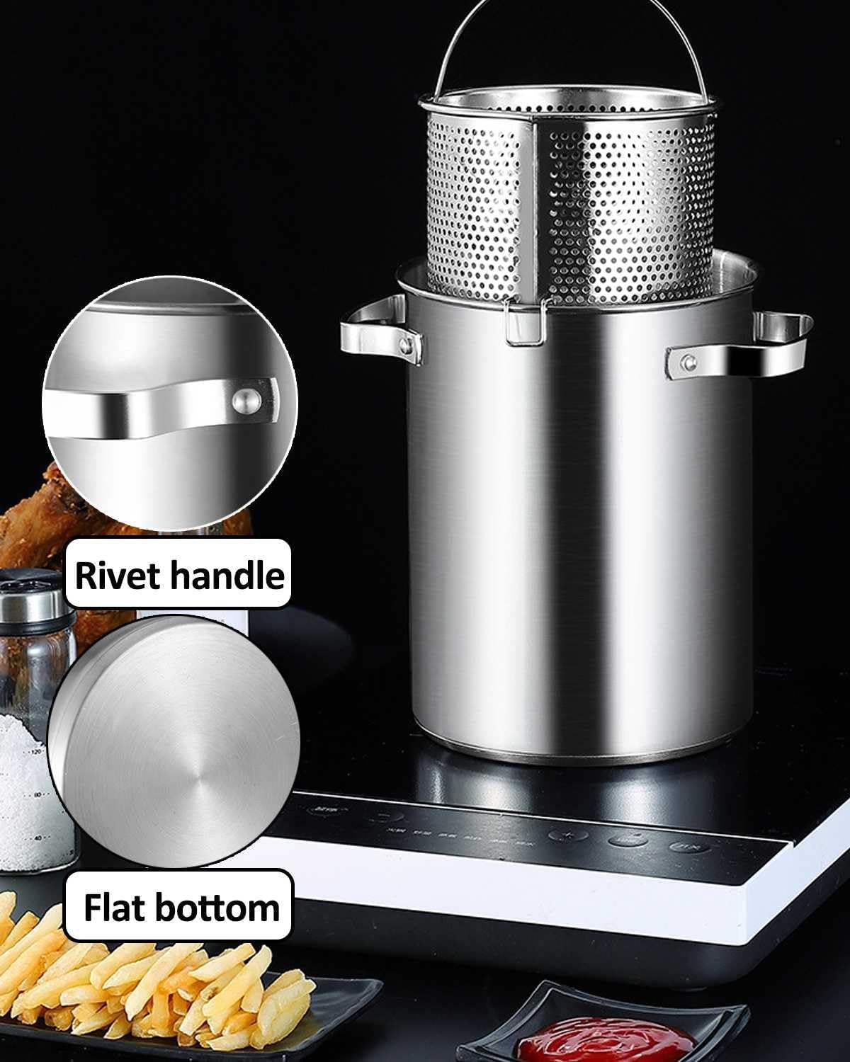 UNbit Pasta Pots Asparagus Steamer Pot 5L 304 Stainless Steel