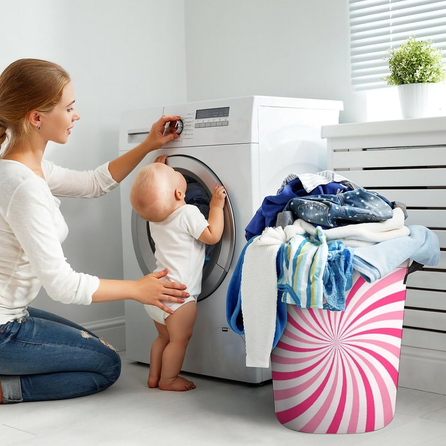Compact Waterproof and Foldable Laundry Basket