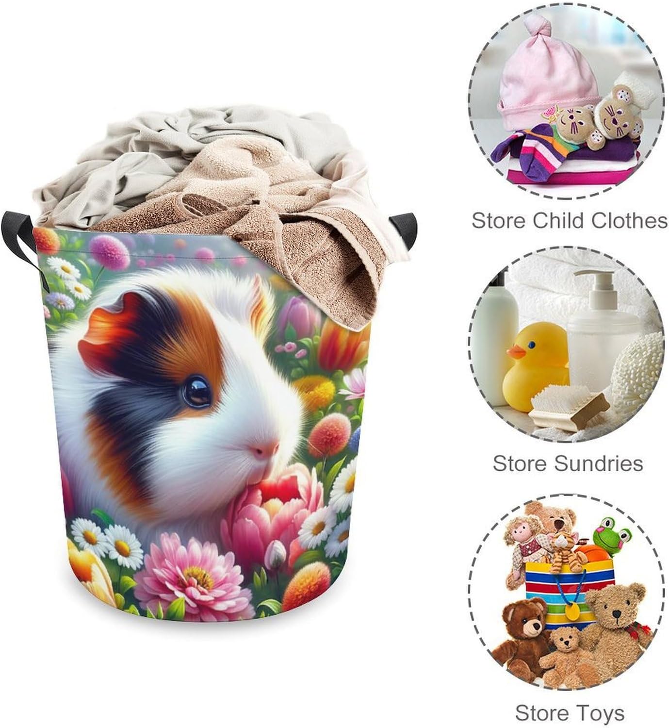 Meiko Guinea Pig Cute Laundry Hamper