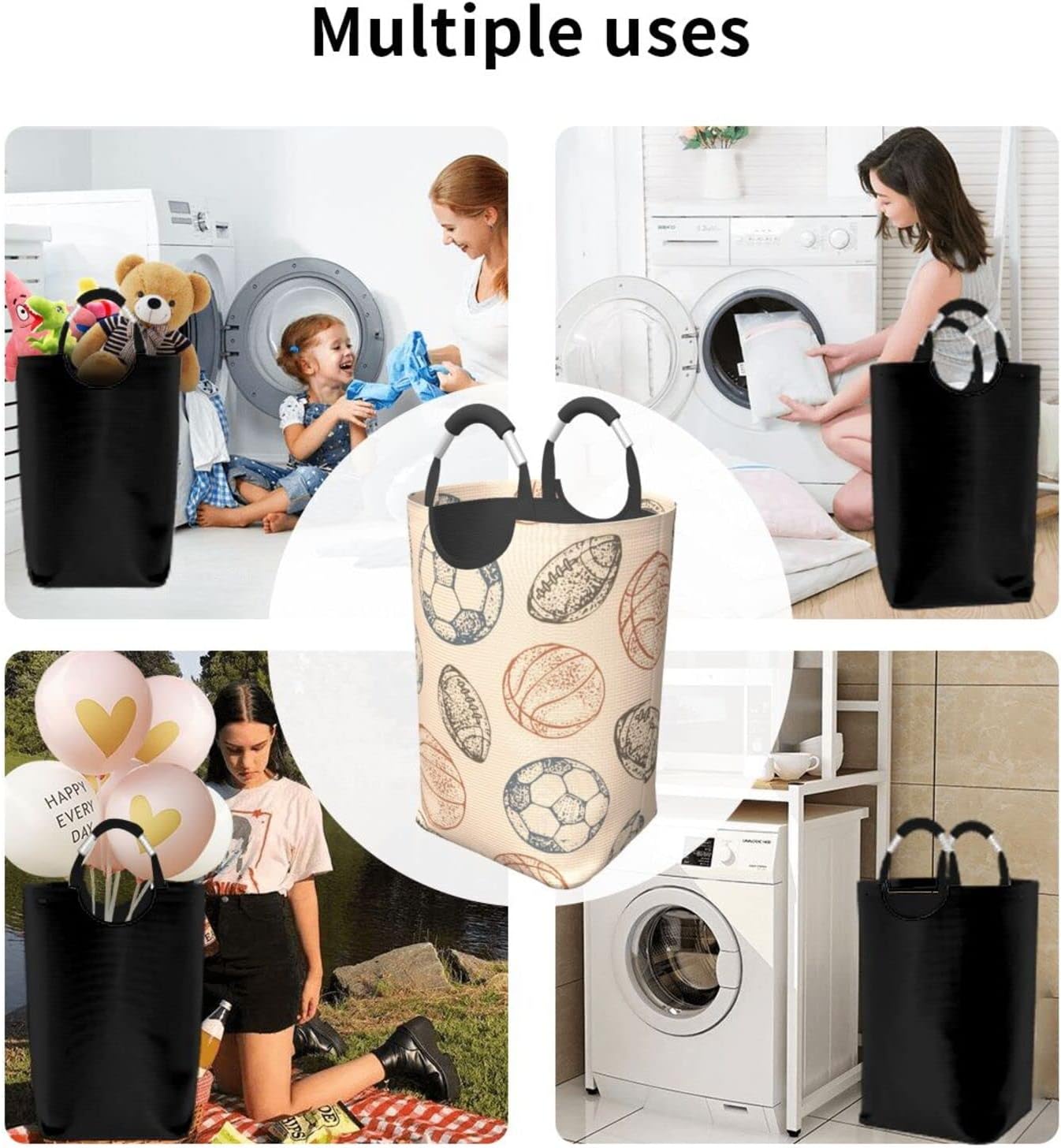 Football Foldable Laundry Hamper
