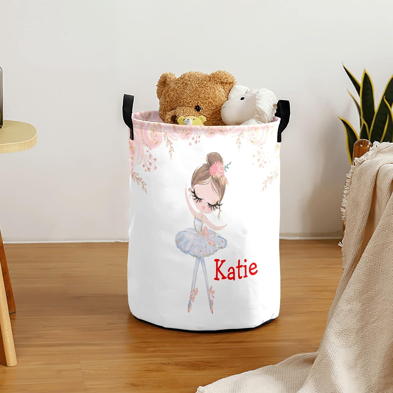Personalized Ballerina Laundry Basket