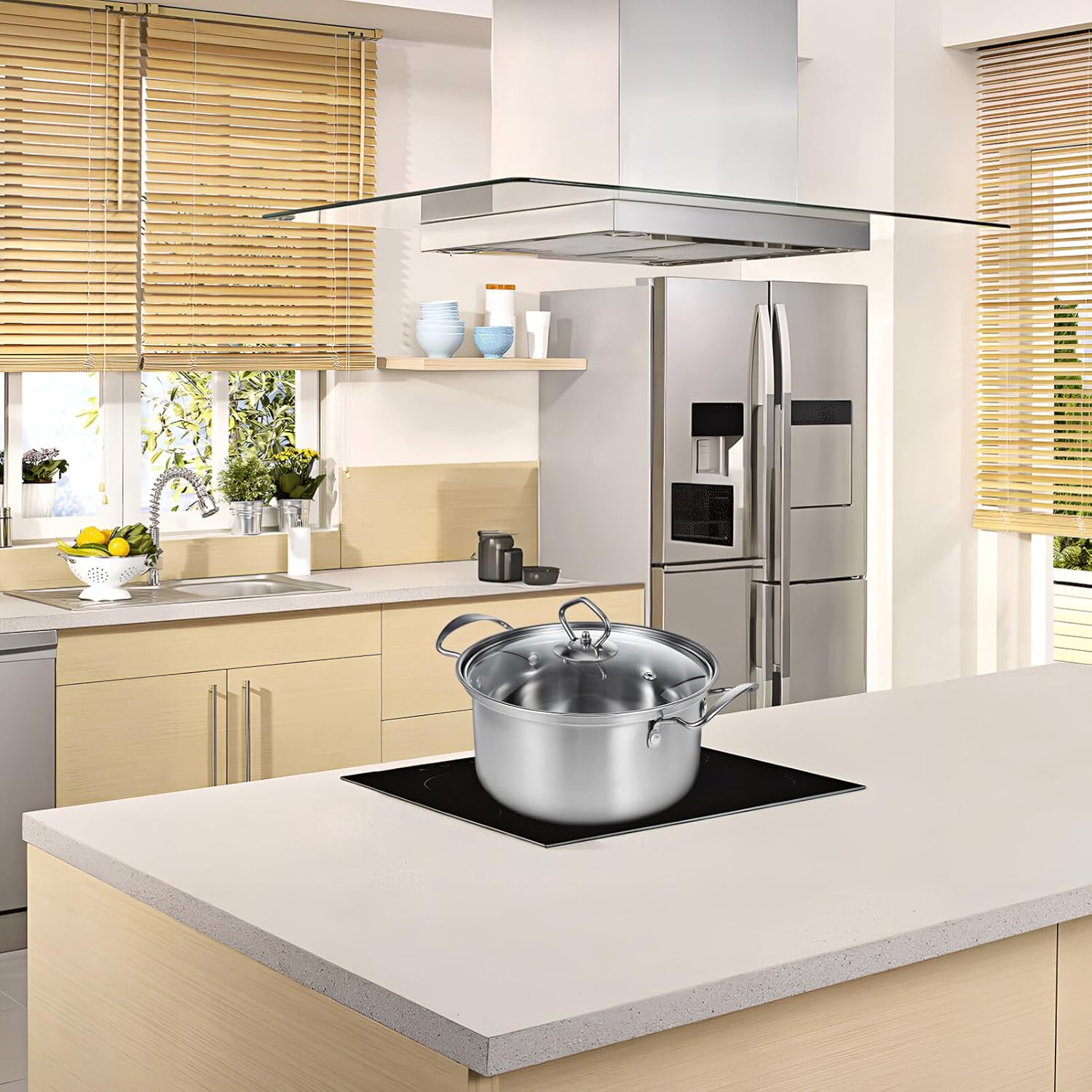 Premium Stainless Steel Stock Pot Set for Home