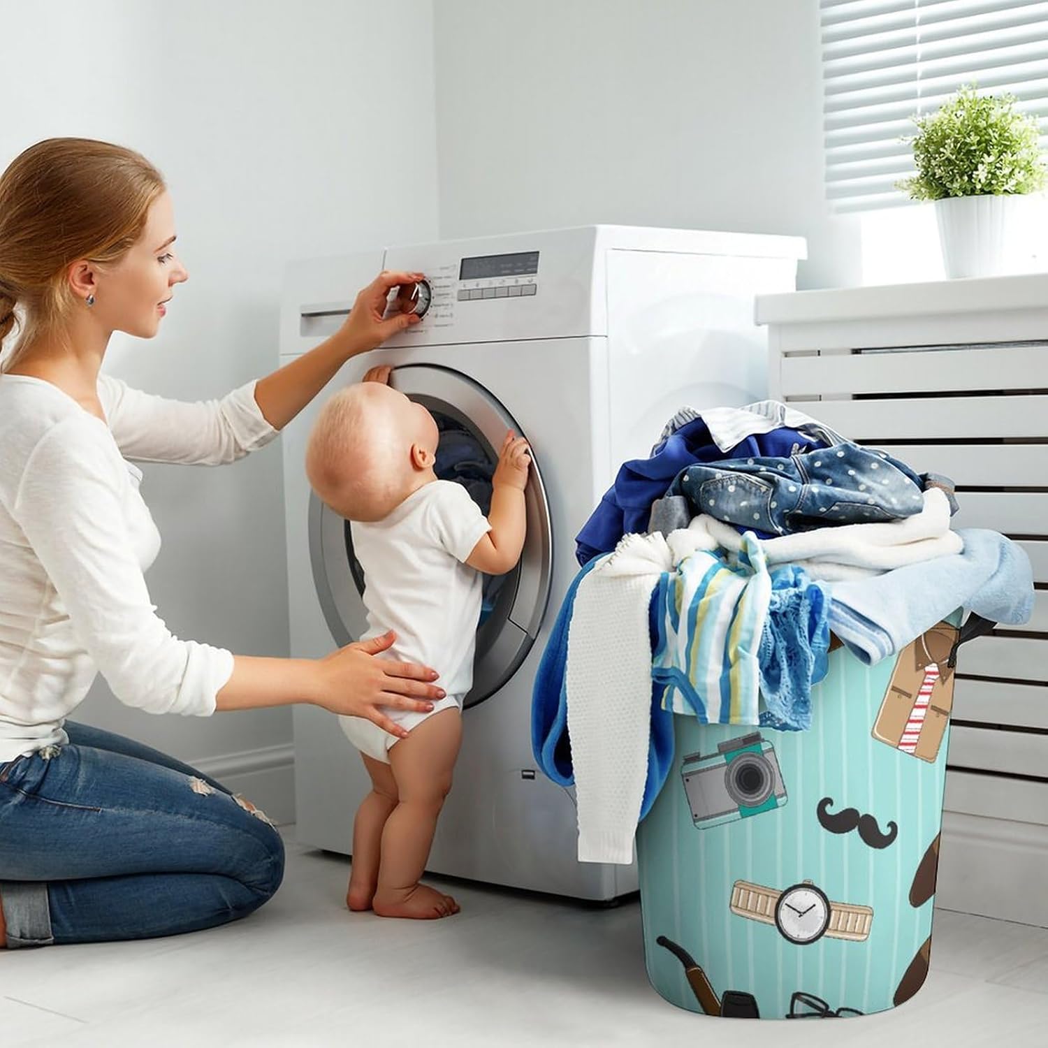 Durable Fathers Day Waterproof Mens Laundry Hamper