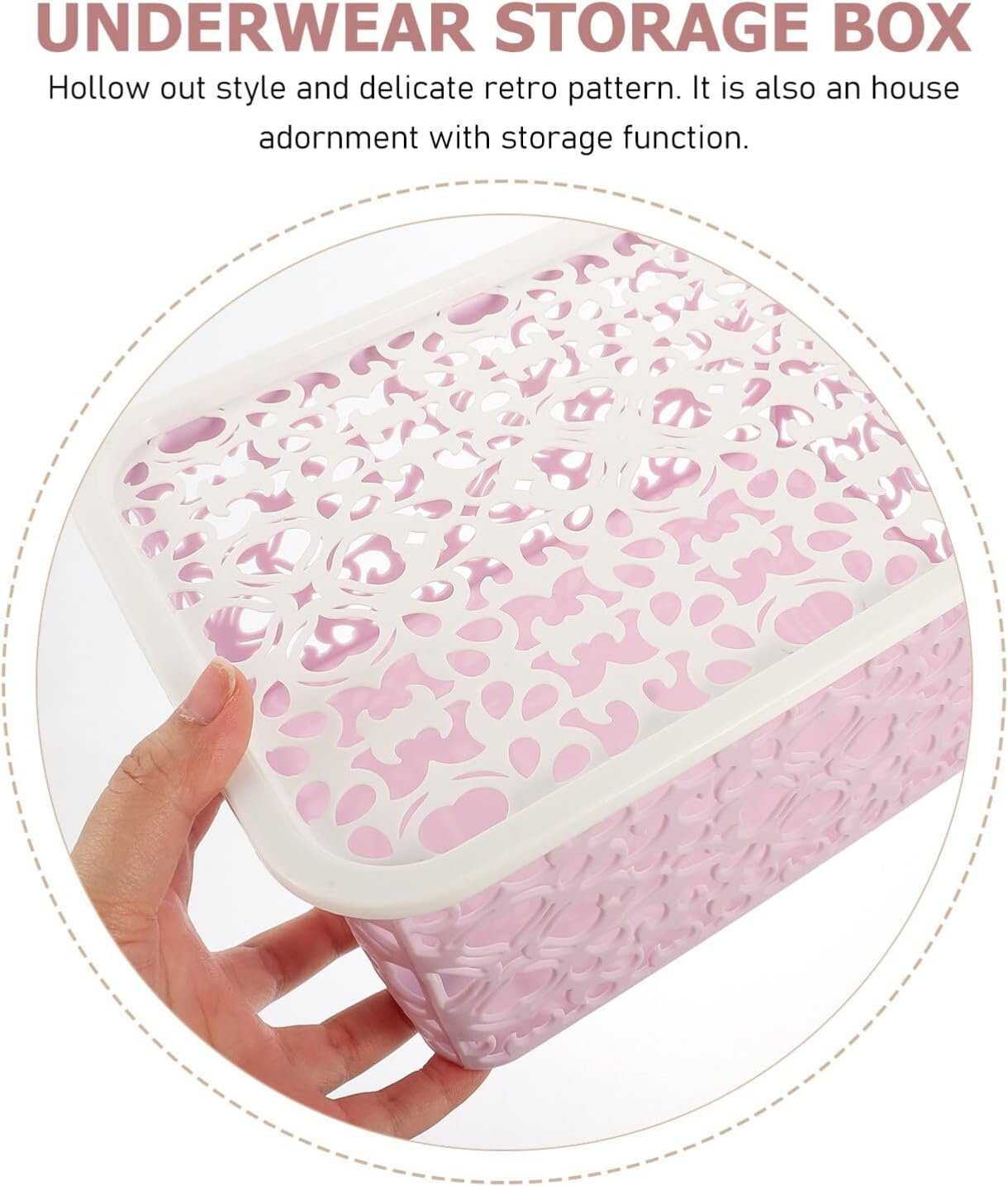 MAGICLULU Plastic Storage Bin Cube