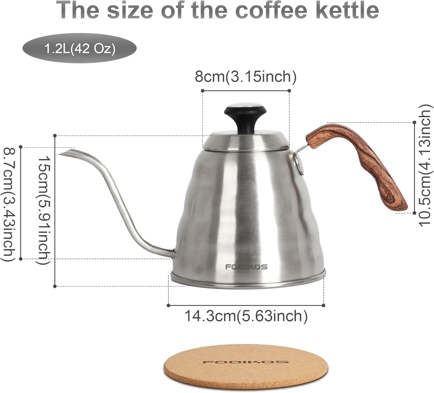 Gooseneck Kettle with Thermometer