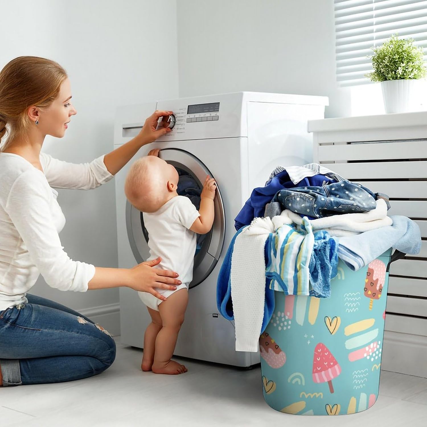 Summer Fun Ice Cream Laundry Hamper
