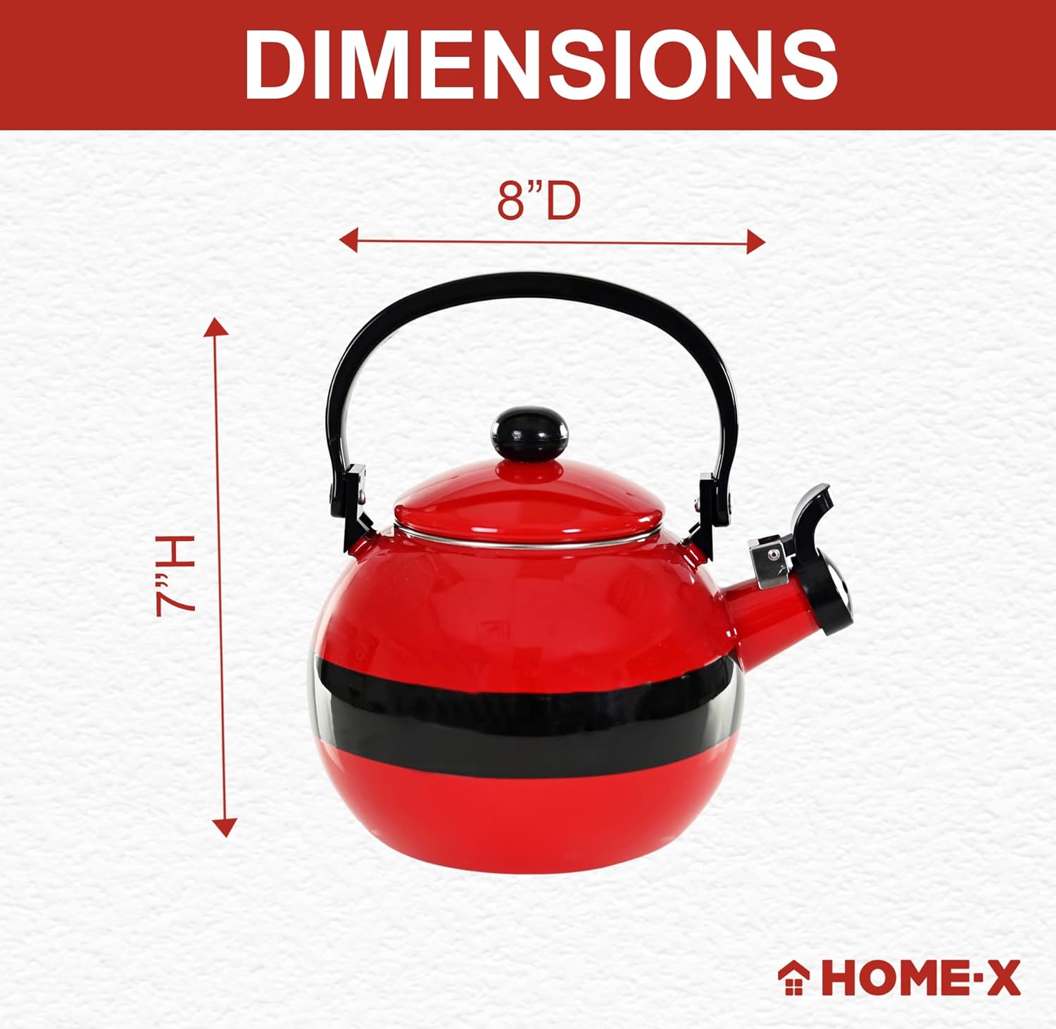 Home-X Santa Claus Whistling Tea Kettle Christmas Gift
