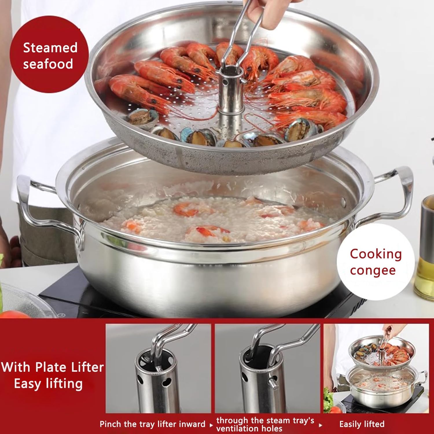 Convenient Multi-Purpose Steaming Pot