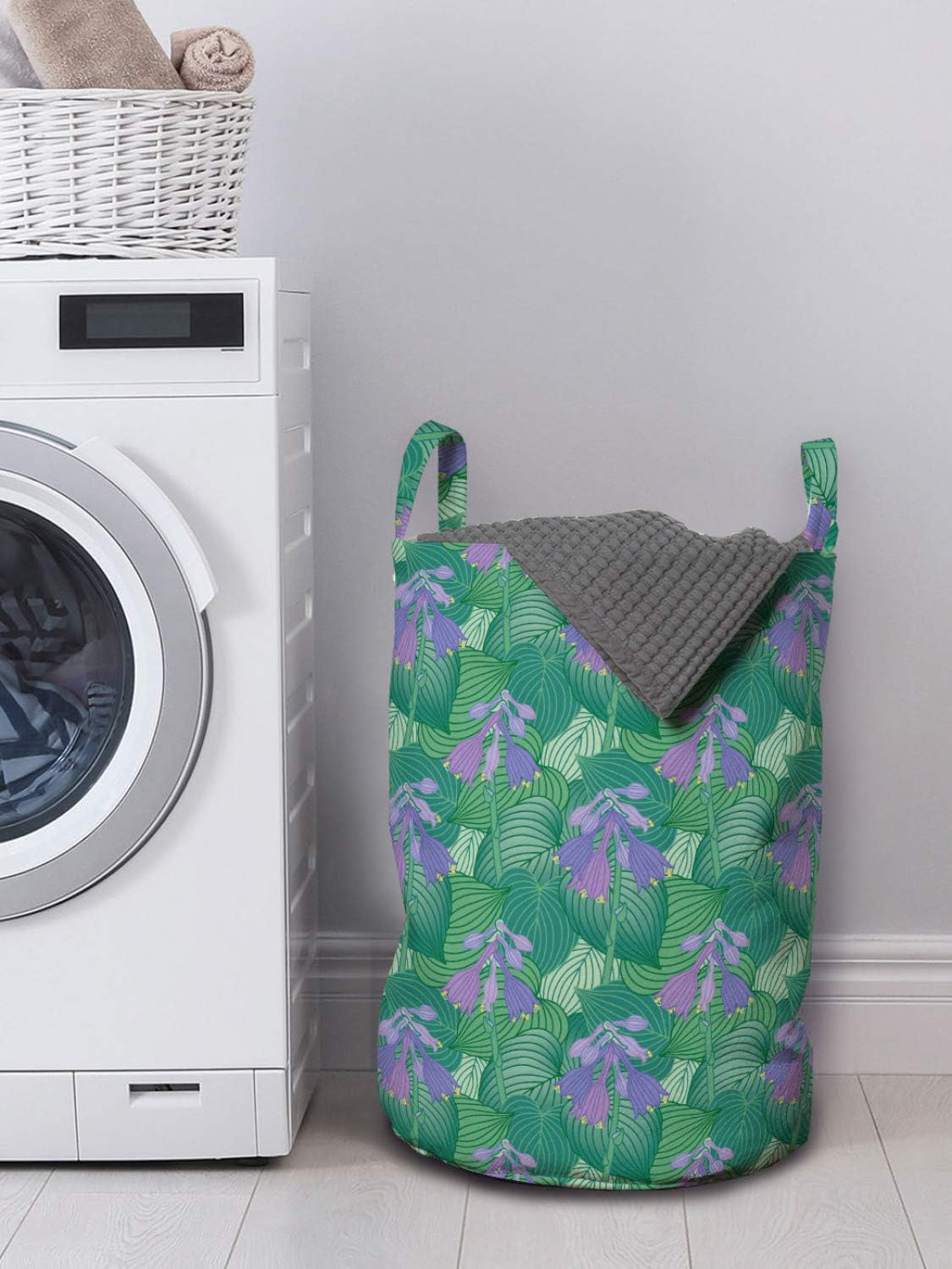 Stay Organized with the Ambesonne Botanical Laundry Basket
