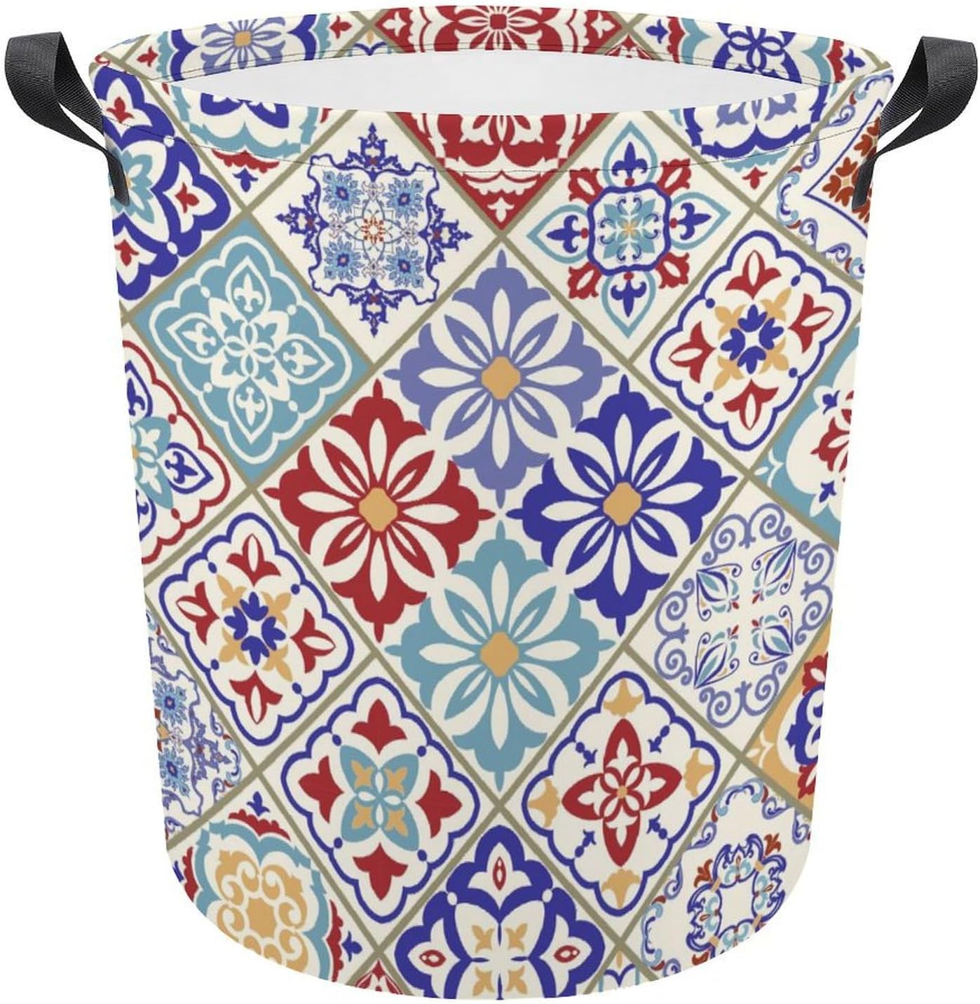 Colorful Patchwork Laundry Basket