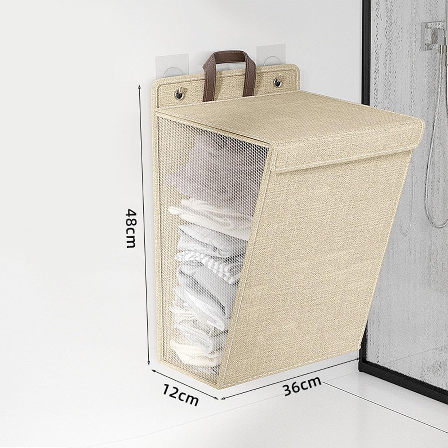 Wall-Mounted Foldable Laundry Basket