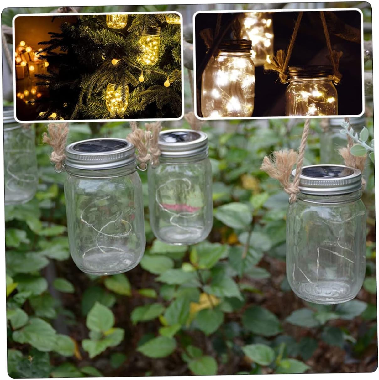 STOBAZA 6-Piece Mason Jar Hangers Aluminum Rugged Durable