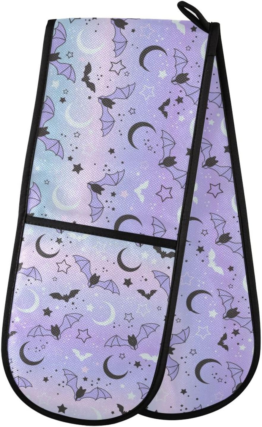 ScareUp Halloween Double Oven Mitt Heat Resistant for Baking BBQ More