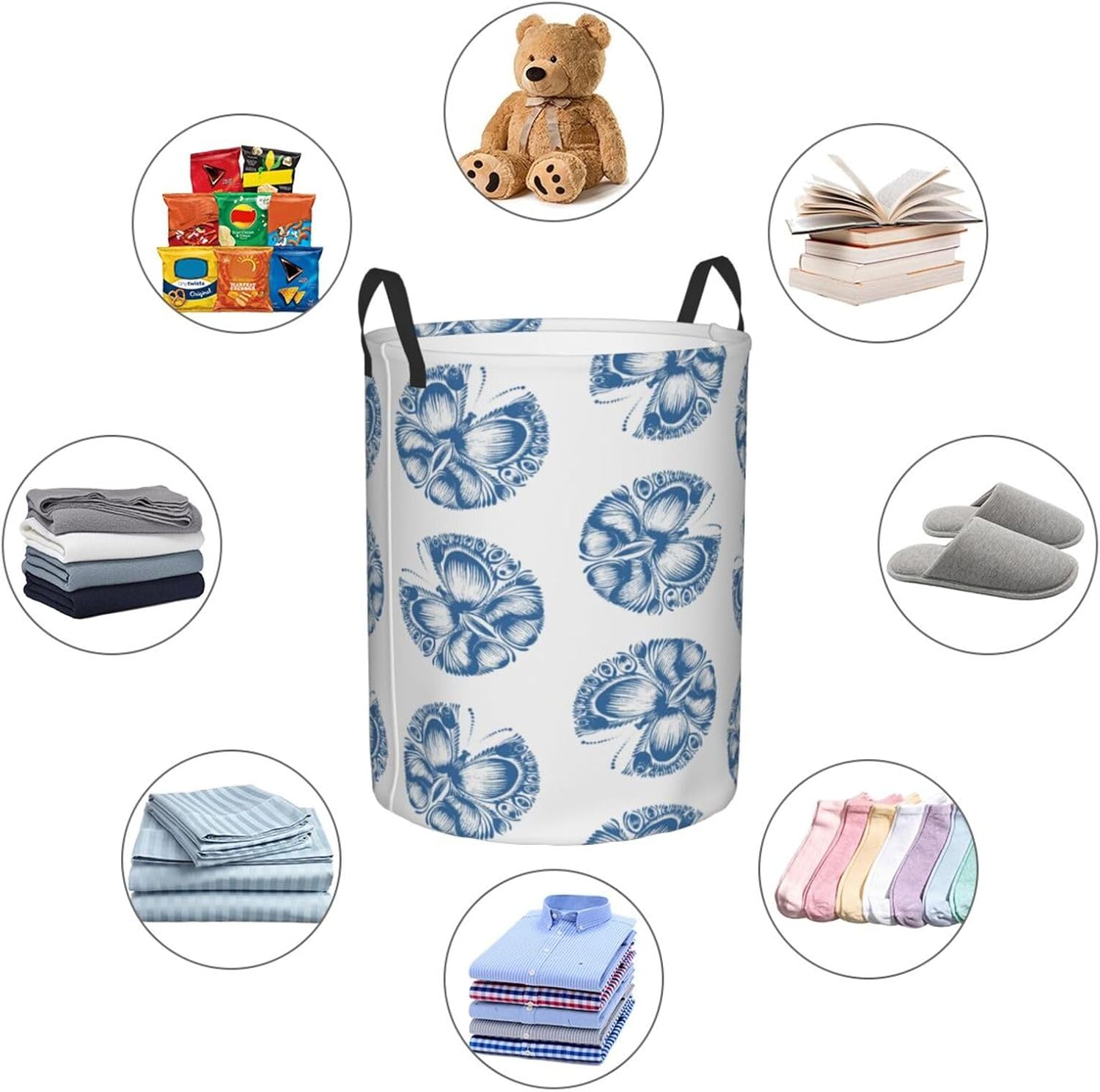 Stylish Butterfly Laundry Hamper for Collaborative Cleaning
