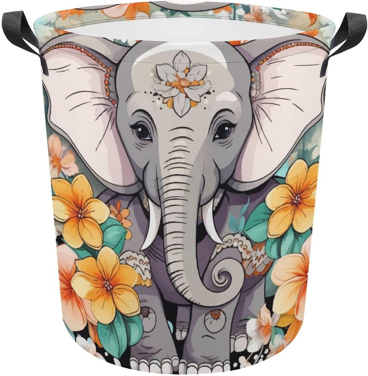 Cartoon Elephant Laundry Hamper