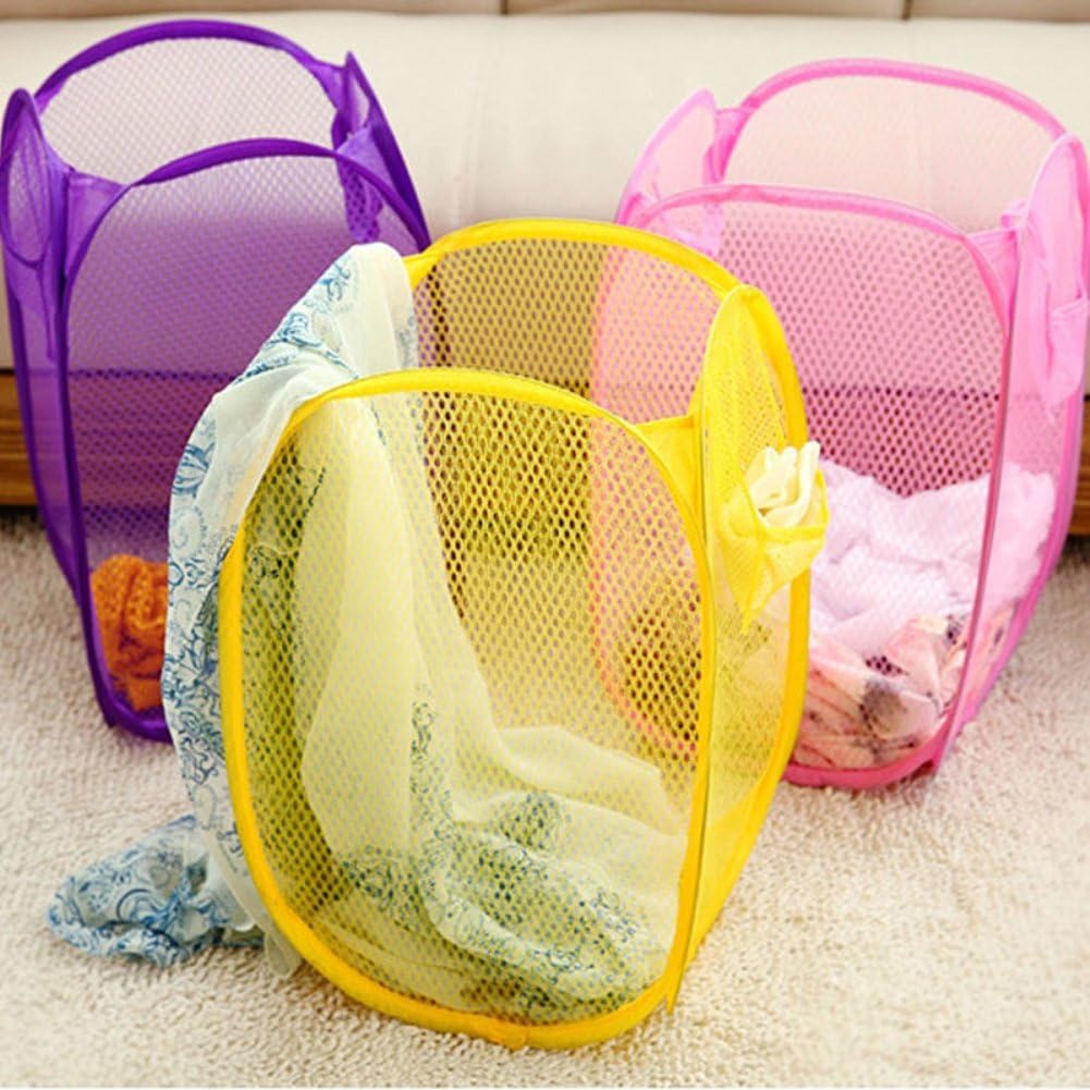 Effortlessly Foldable laundry basket for home travel use