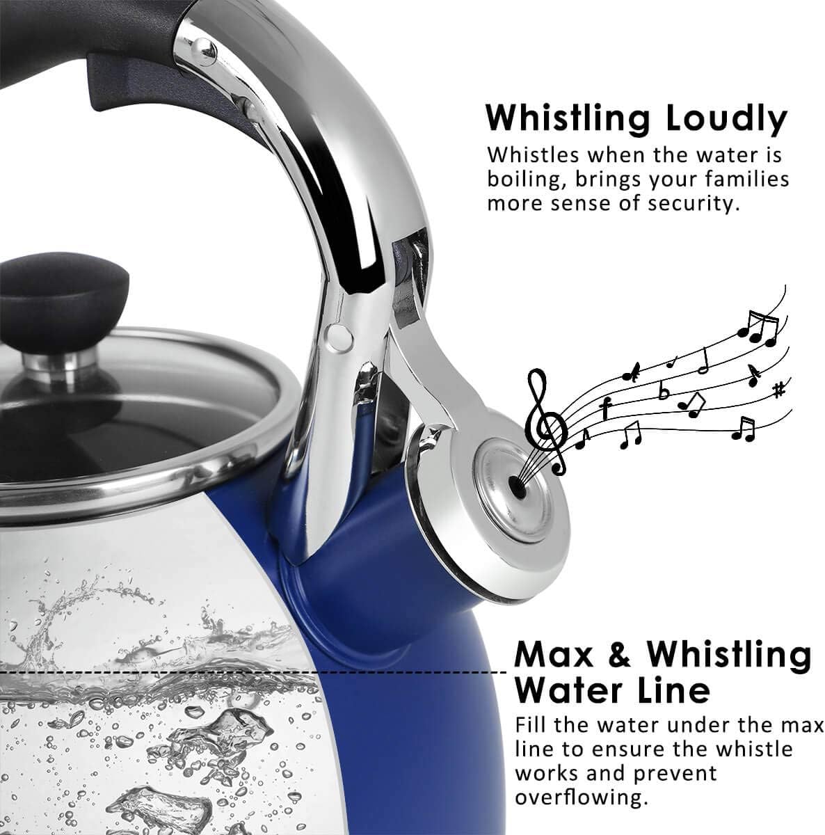 Vivid Design stainless steel tea kettle 26 Quart