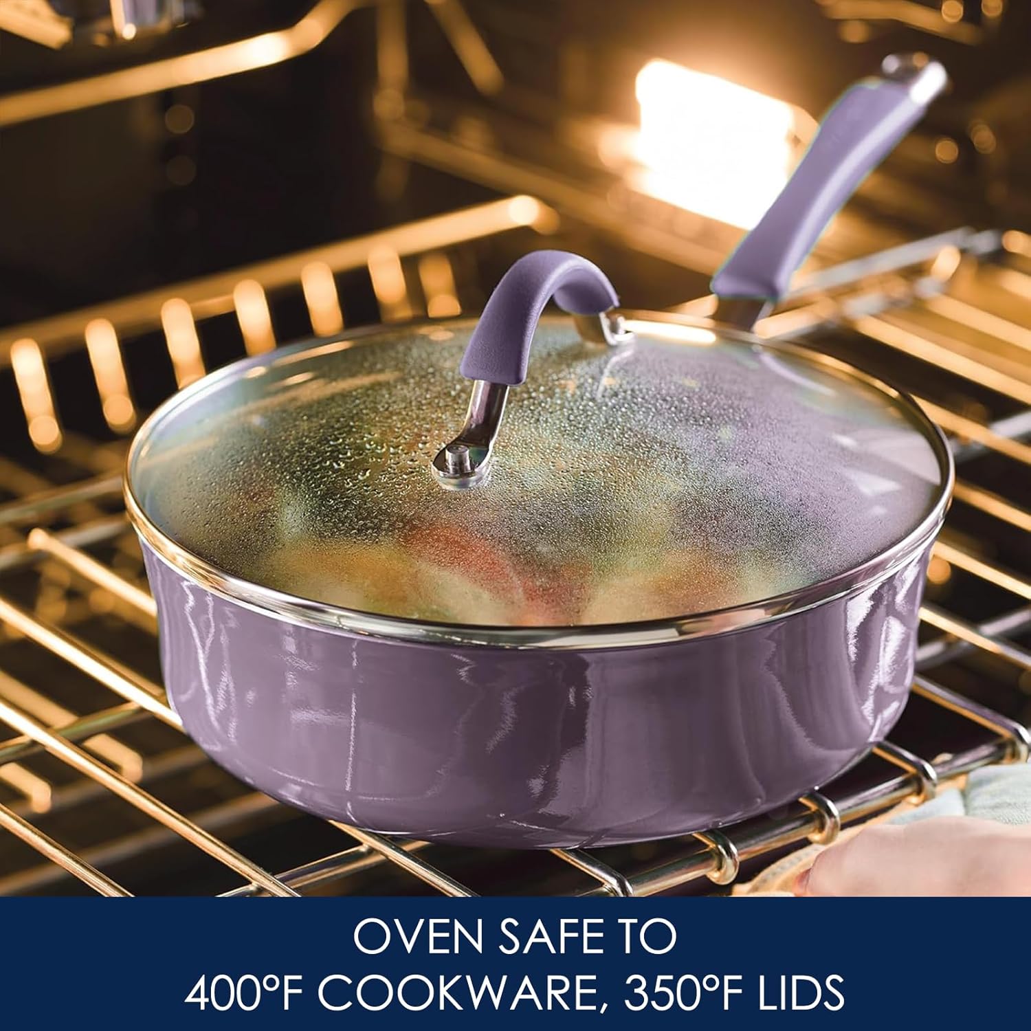 Rachael Ray Cucina Nonstick Cookware Set Lavender Purple