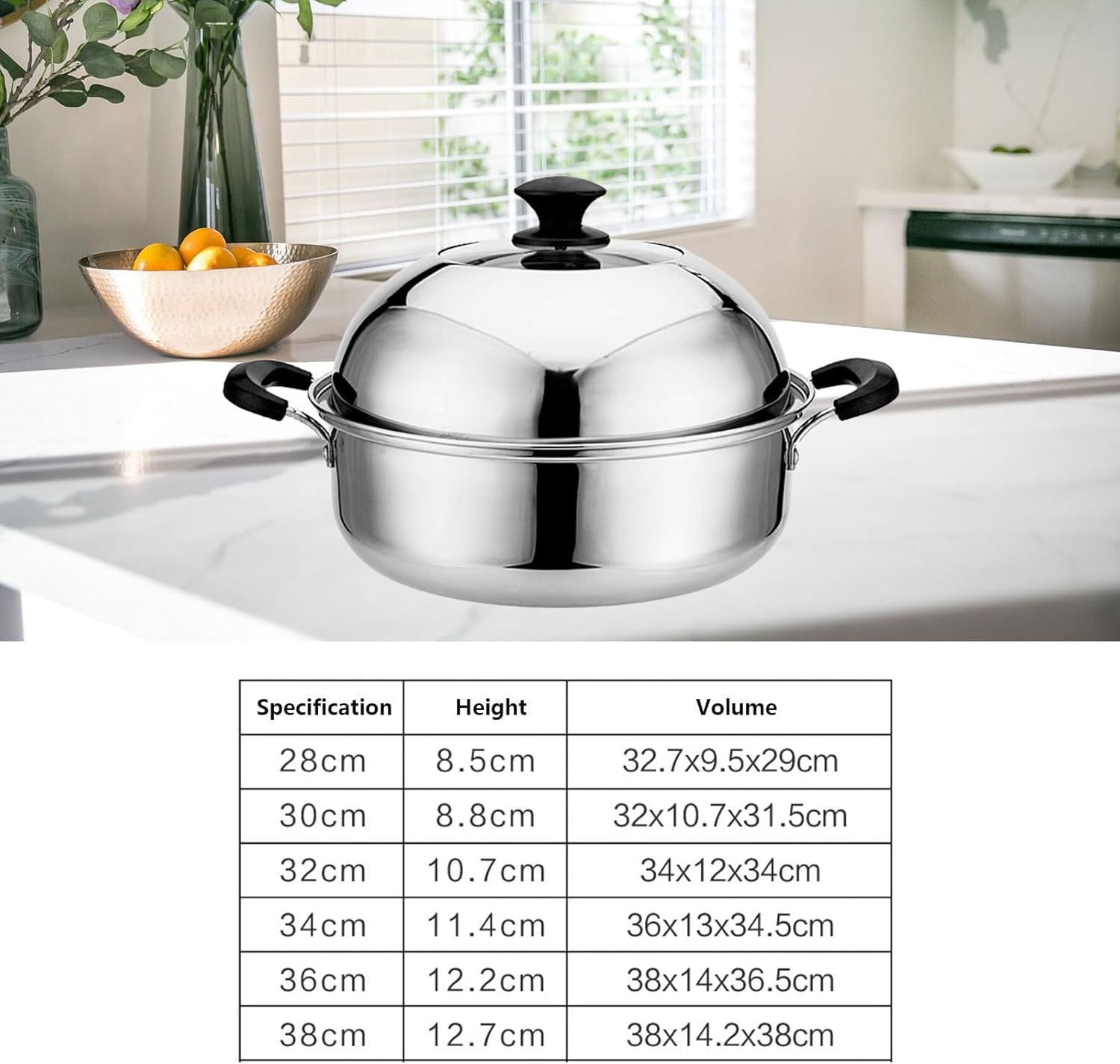 AIZYR 2 Tier Steam Pot