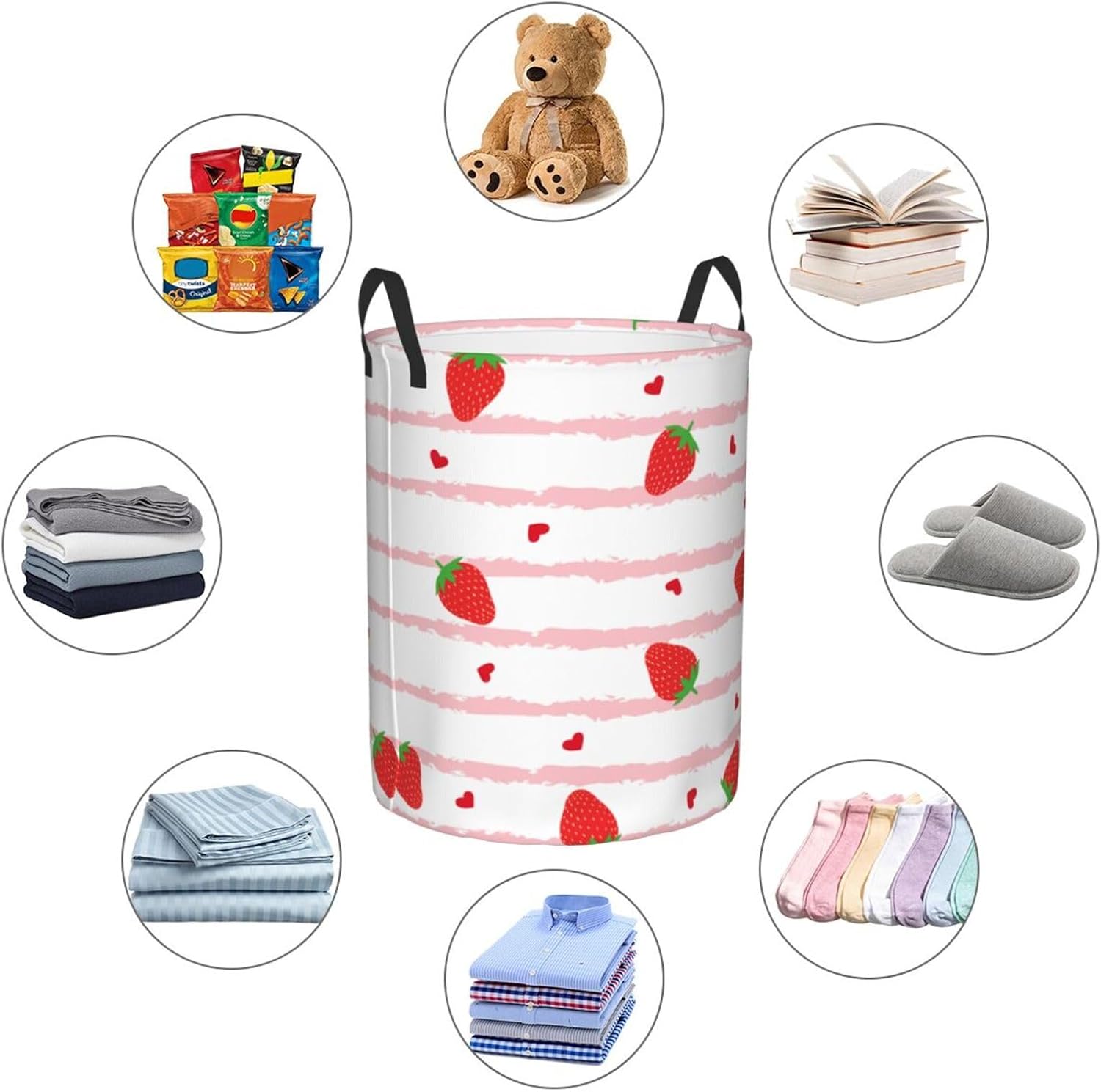 Laundry Basket Love Unique Design for Home Kitchen Storage