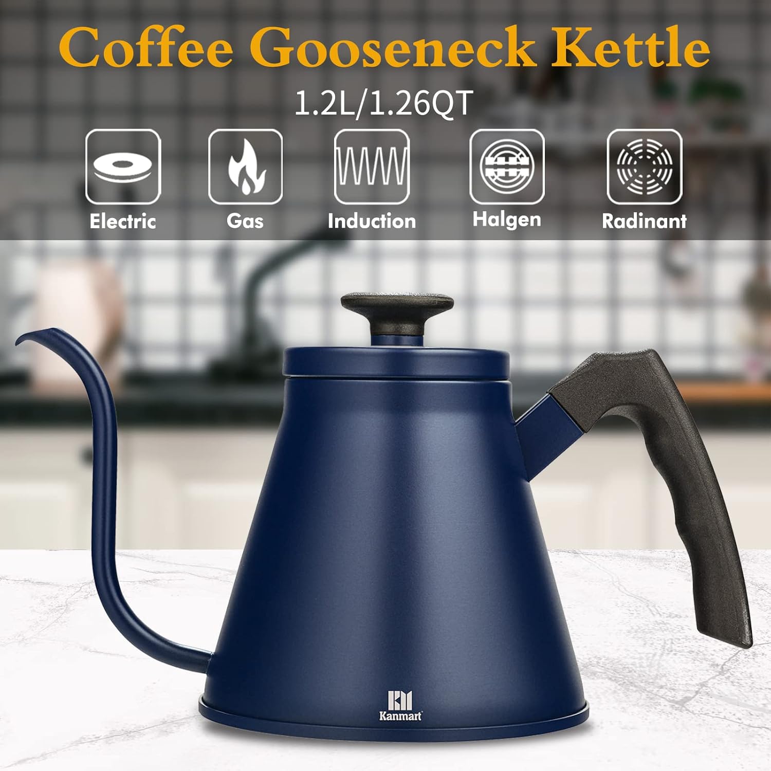 Kanmart Precision Gooseneck Coffee Kettle