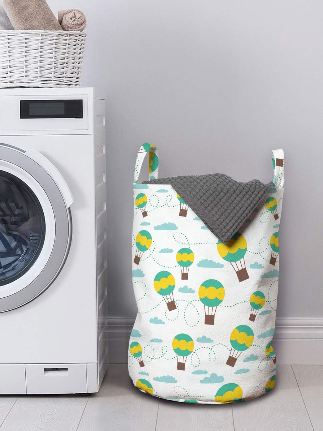 Ambesonne Balloon Laundry Bag for Kids Fun Durable and Organized