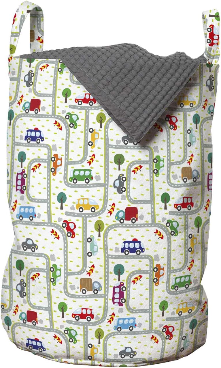 Vibrant Design Car Laundry Bag with Two Handles