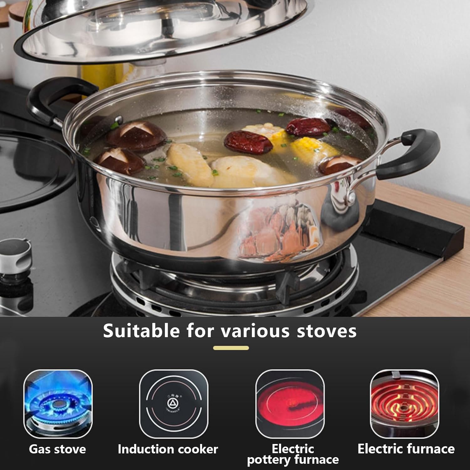 AIZYR 2 Tier Steam Pot