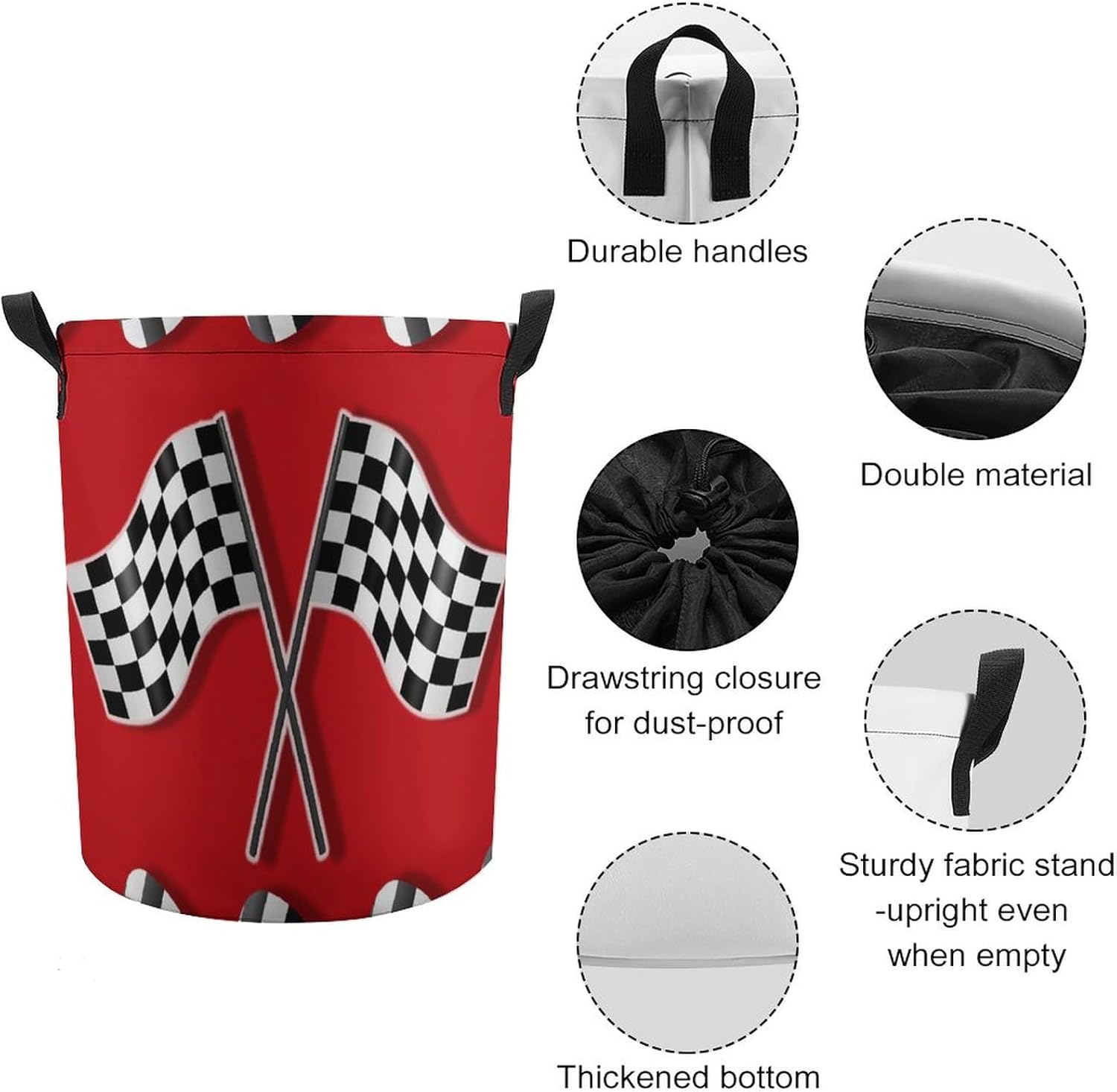 Race Car Racing Foldable Laundry Basket