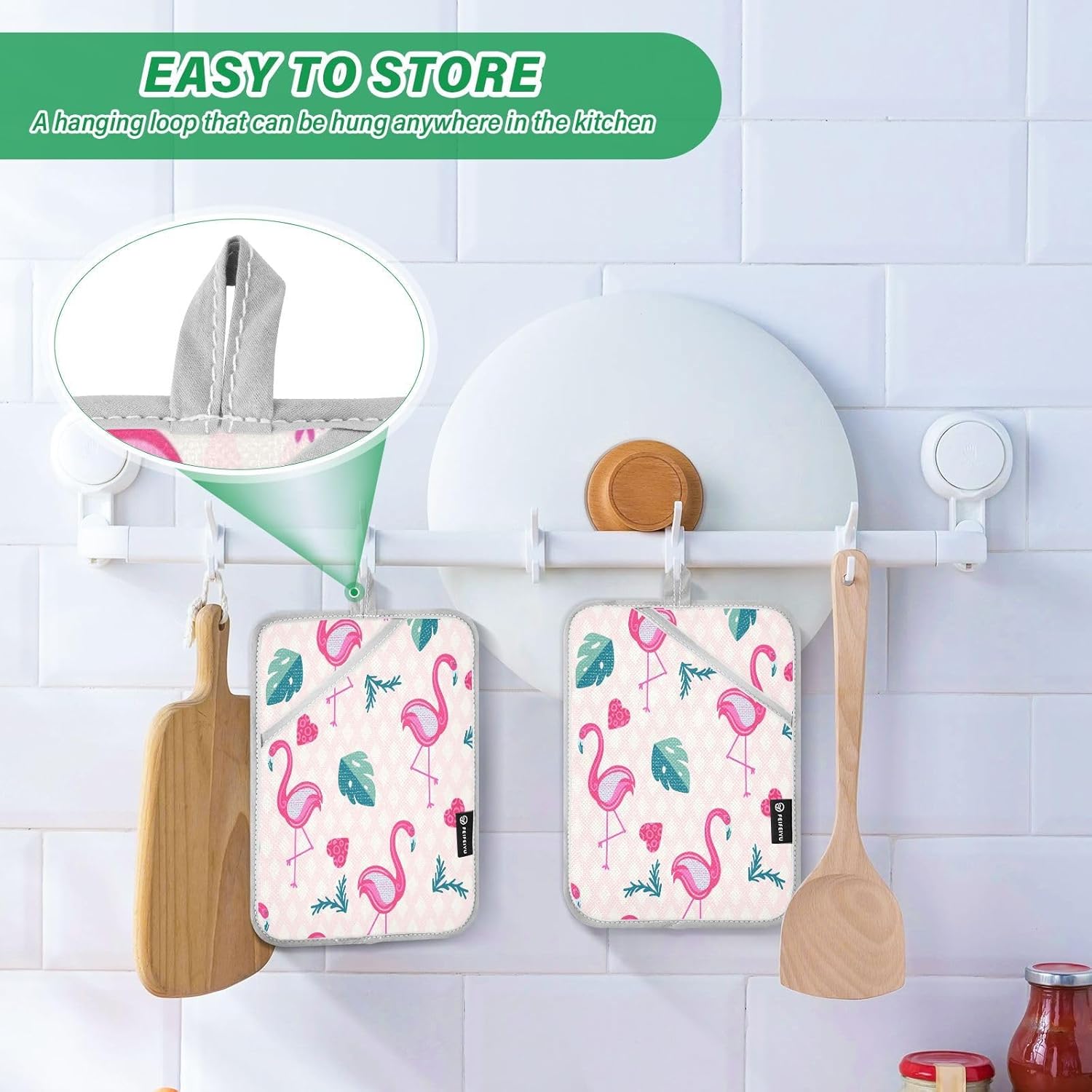 Flamingo Hearts 2-Pack