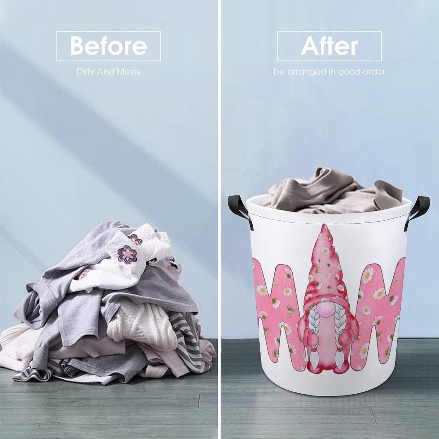 Cozy Gnome Laundry Hamper for Families