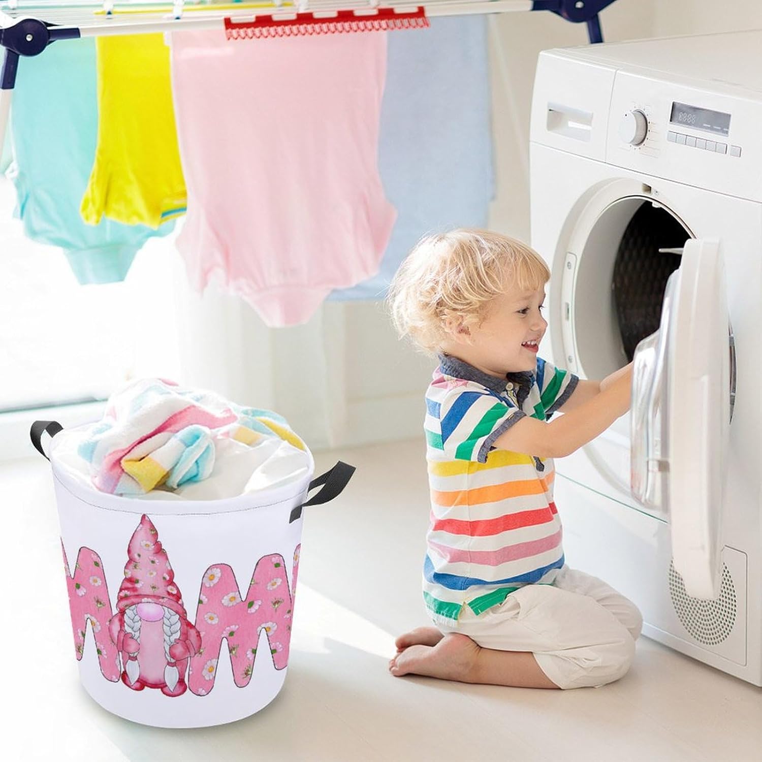 Cozy Gnome Laundry Hamper for Families