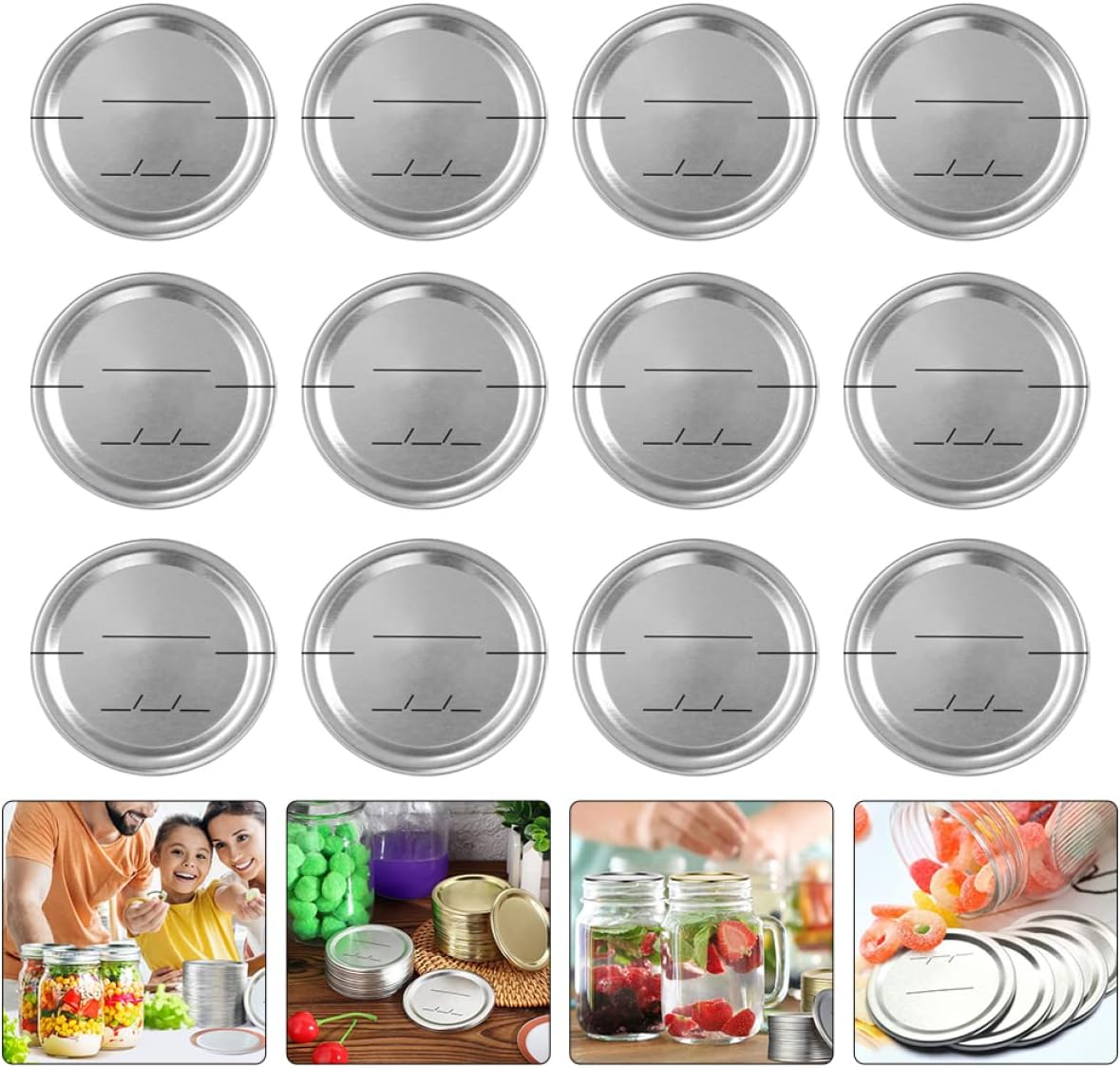 Sturdy Mason Jar Lids for Canning Home Use