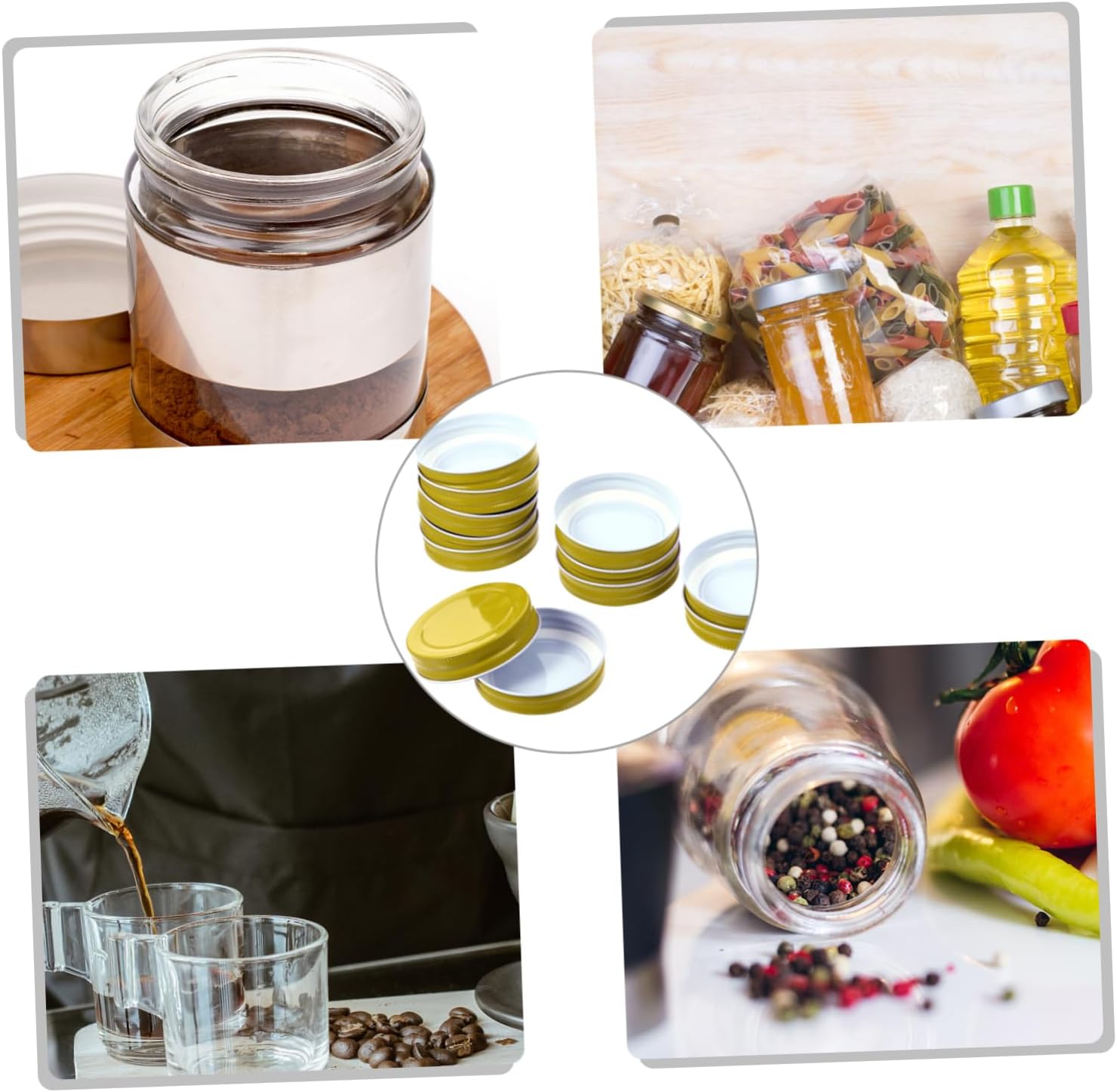 PrettyZoom 12-Piece Mason Jar Lids Protecting Your Jars