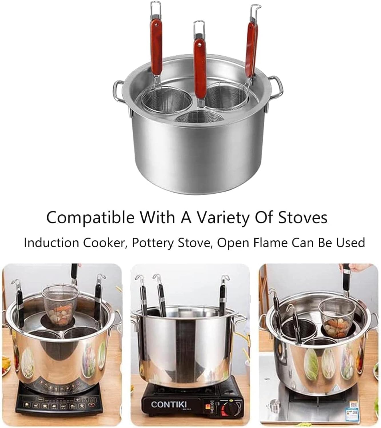UNbit Stainless Steel Pasta Cooker Set Multi-Purpose