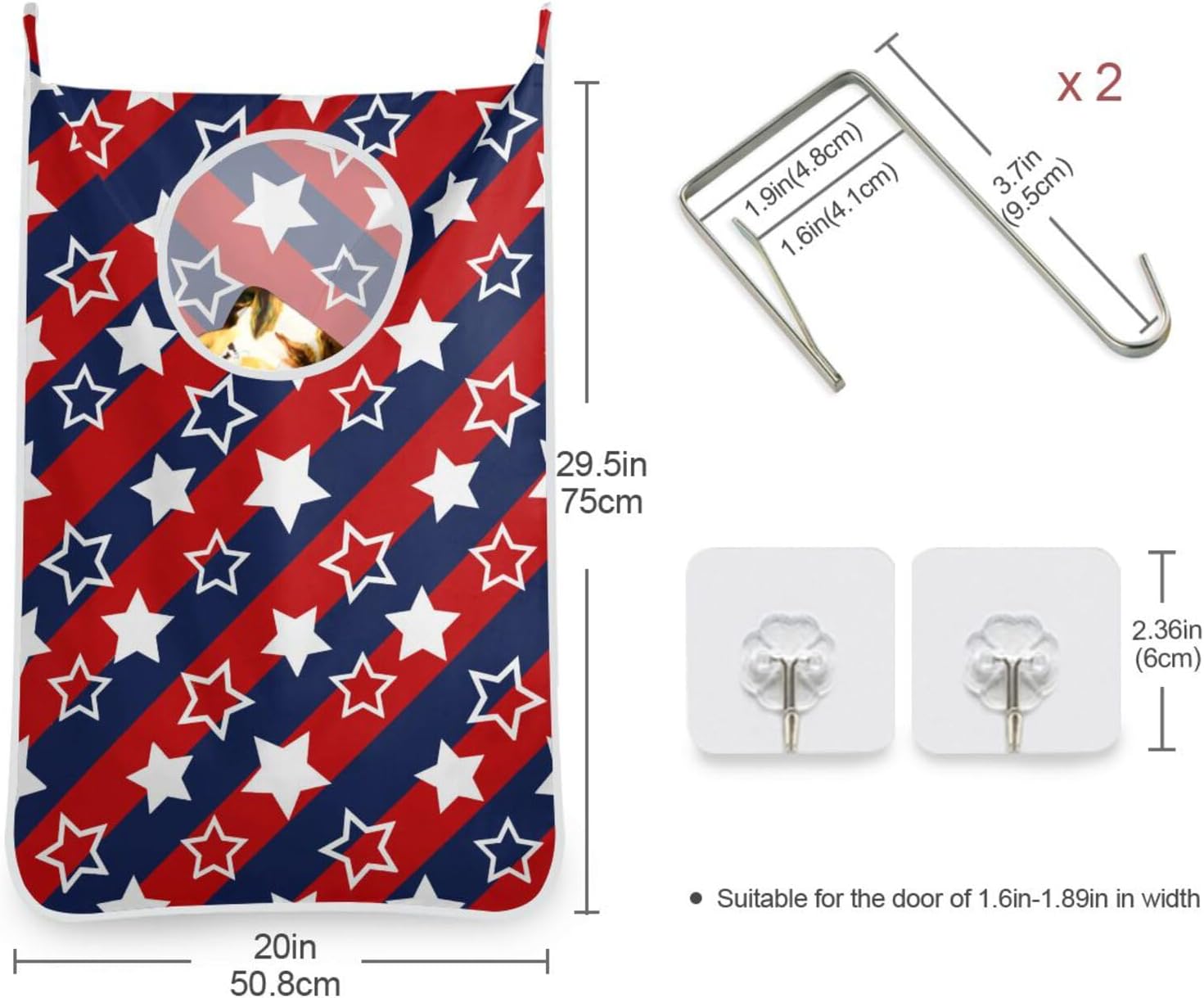 Tatenale Hanging Laundry Hamper Over Door